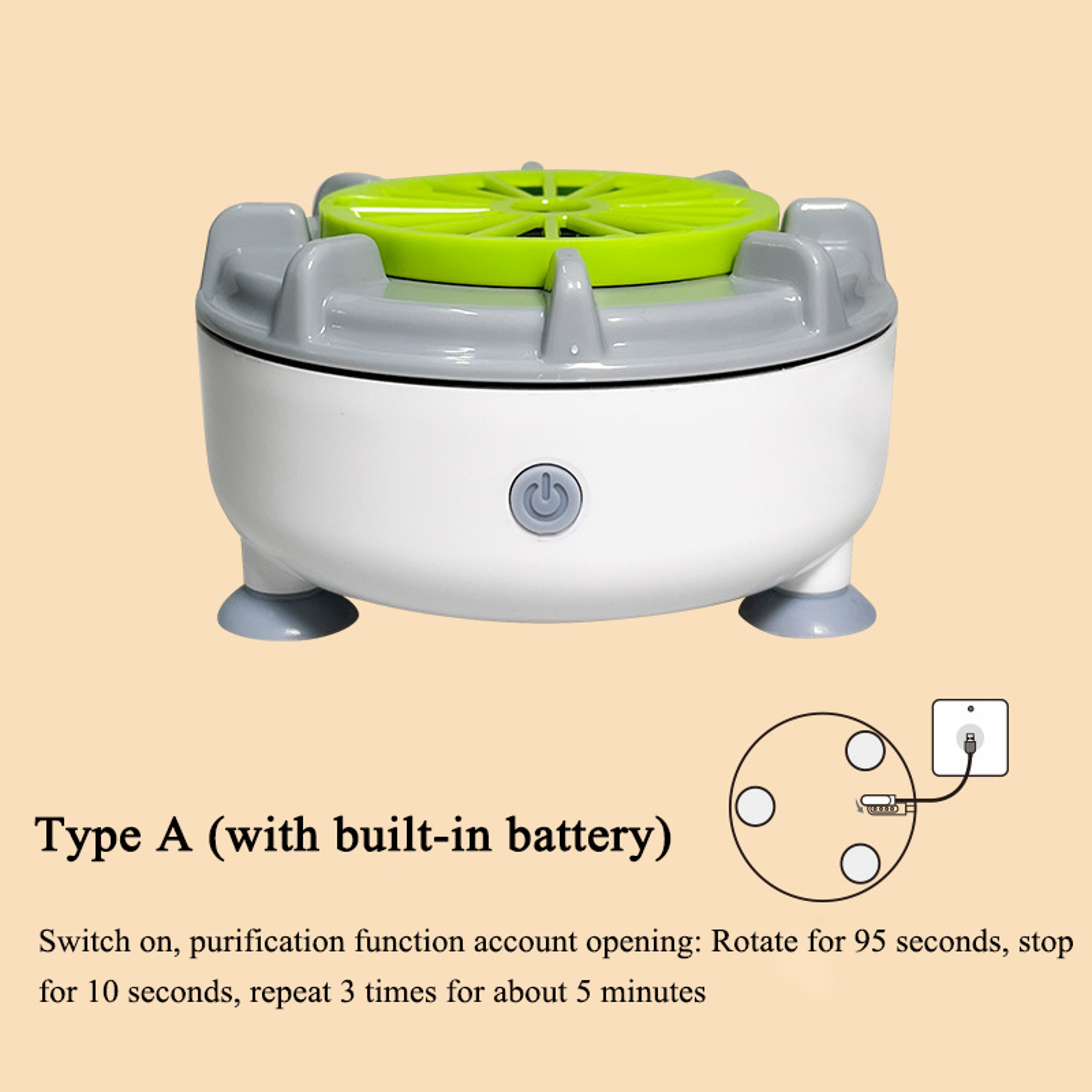 Waterproof Electric Fruit and Veggie Purifier, Food Cleaner Machine – view 8