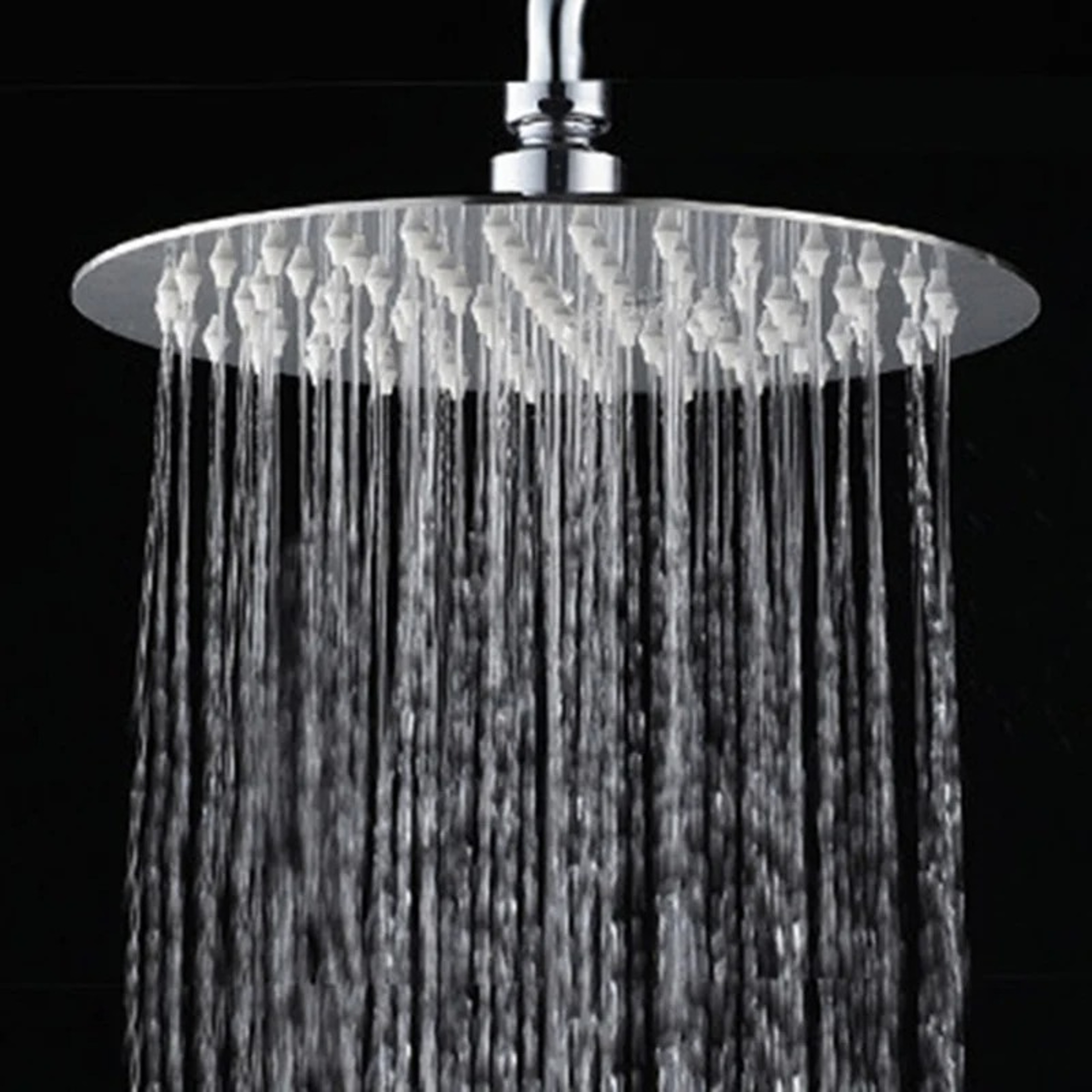 UltraThin Stainless Steel Rainfall Shower Head High Quality Square Round 0
