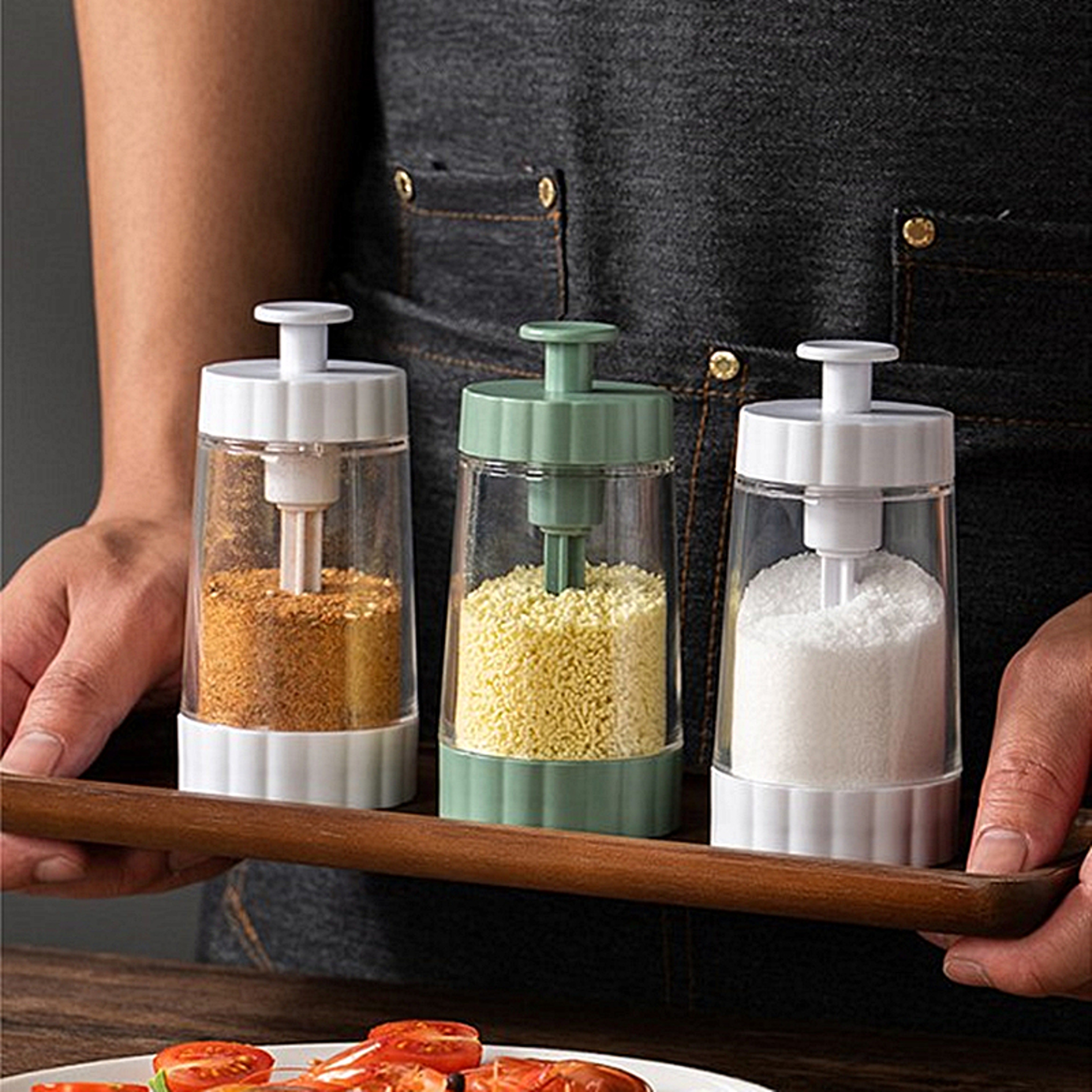 Kitchen Seasoning Jars For Spices, Salt And Pepper Spice Organiser, Barbecue Condiment Tool – view 3