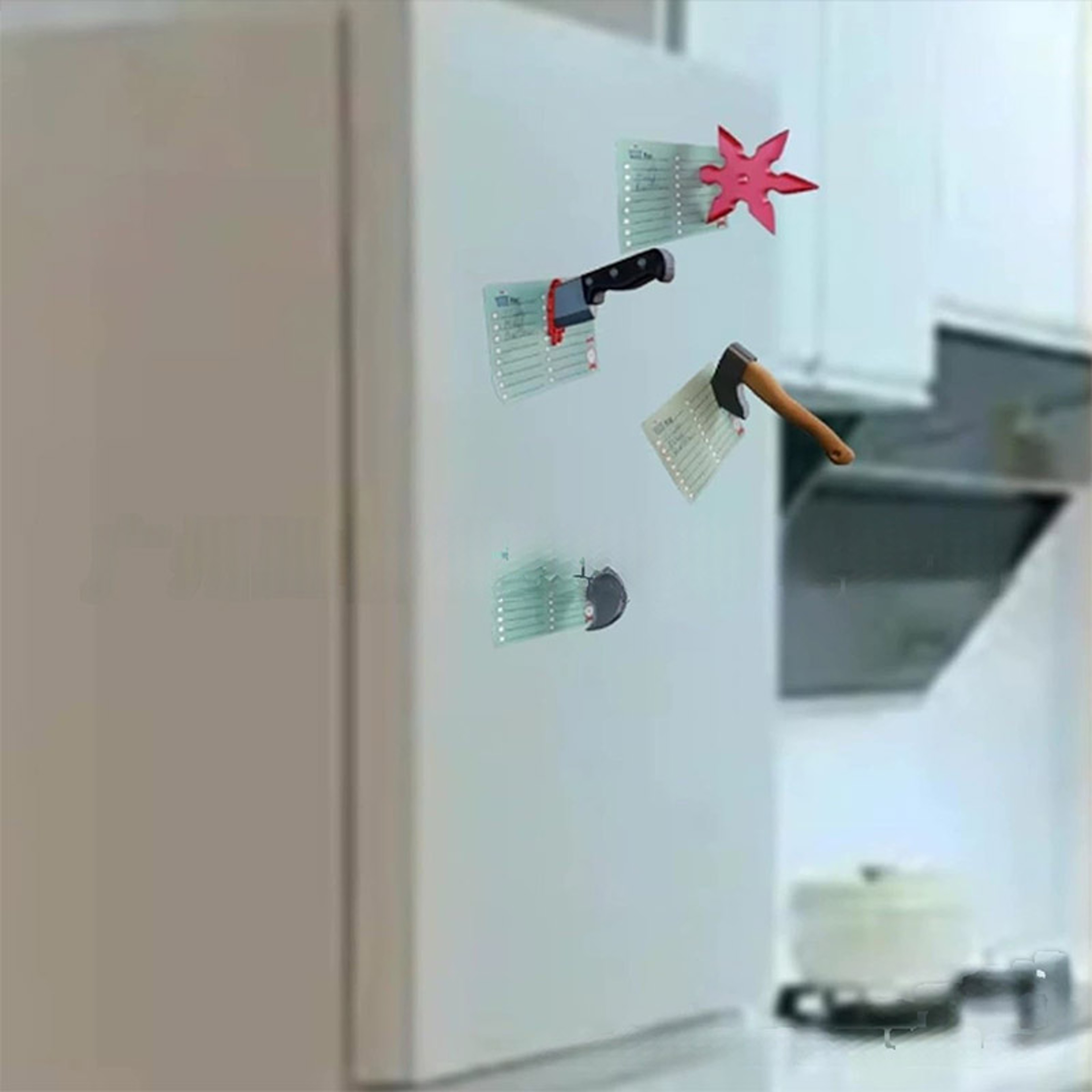 Mini Funny Knife Magnetic Fridge Stickers, Fun Axe Fridge Magnet, Home Accessories, Home Decorations – view 6