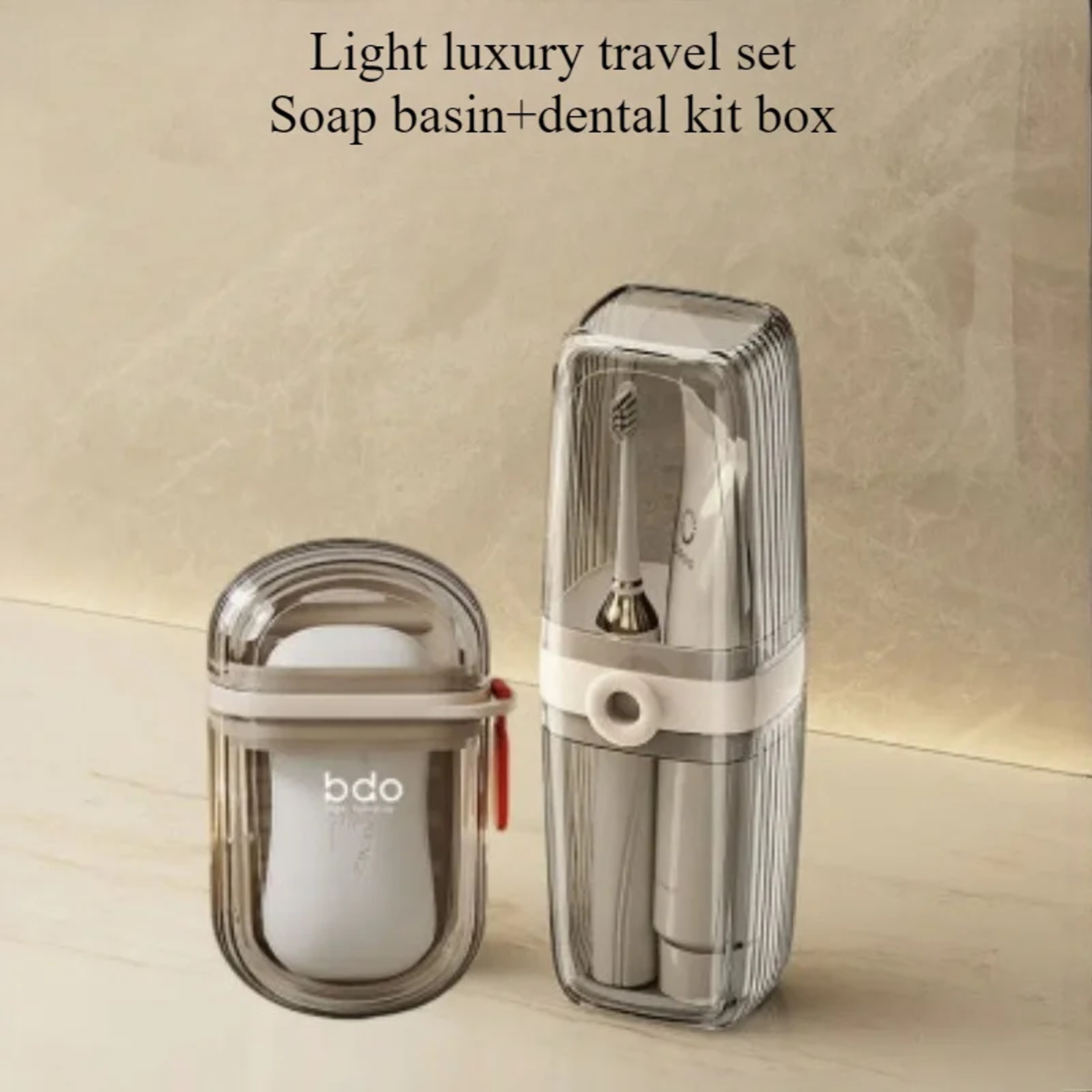 Portable Travel Soap Box Bathroom Accessories Durable Plastic Toothbrush Holder Set Perfect For Cam