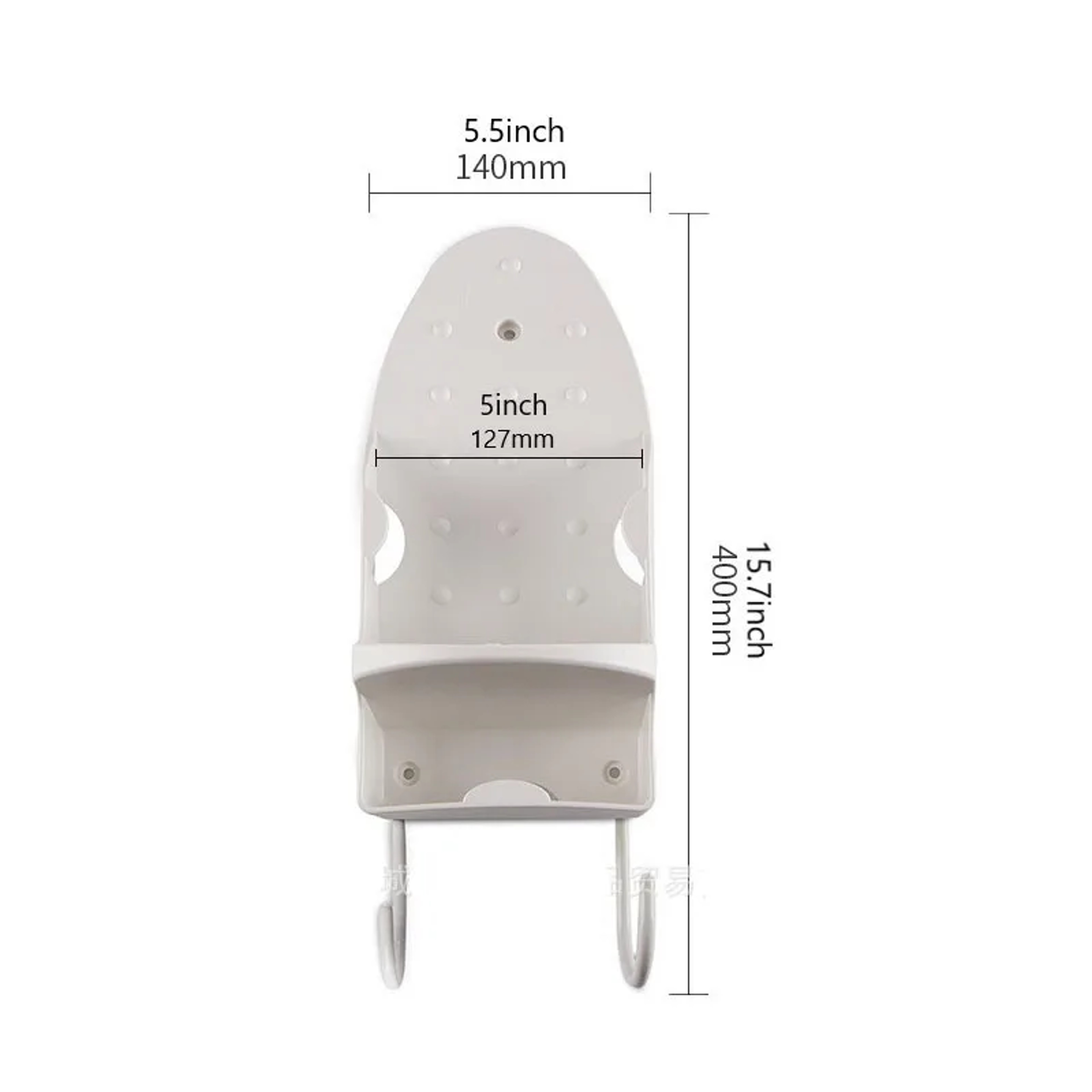 Portable Iron Storage Rack Wall Mount Hanger Black White Household Iron Holder Home Storage Supplie 6
