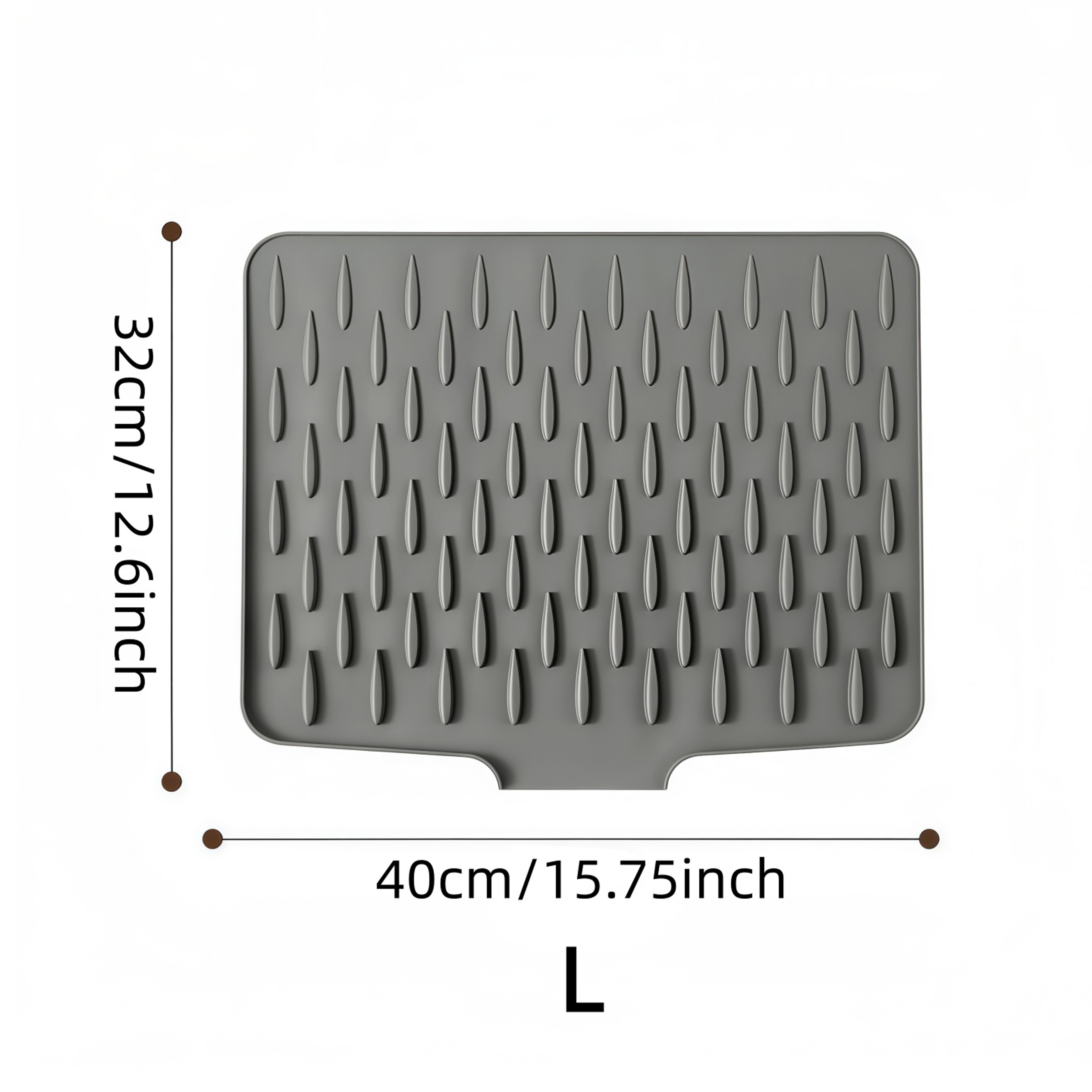 Silicone Drain Mat For Sink Kitchen Dish Draining Drying Mat 6