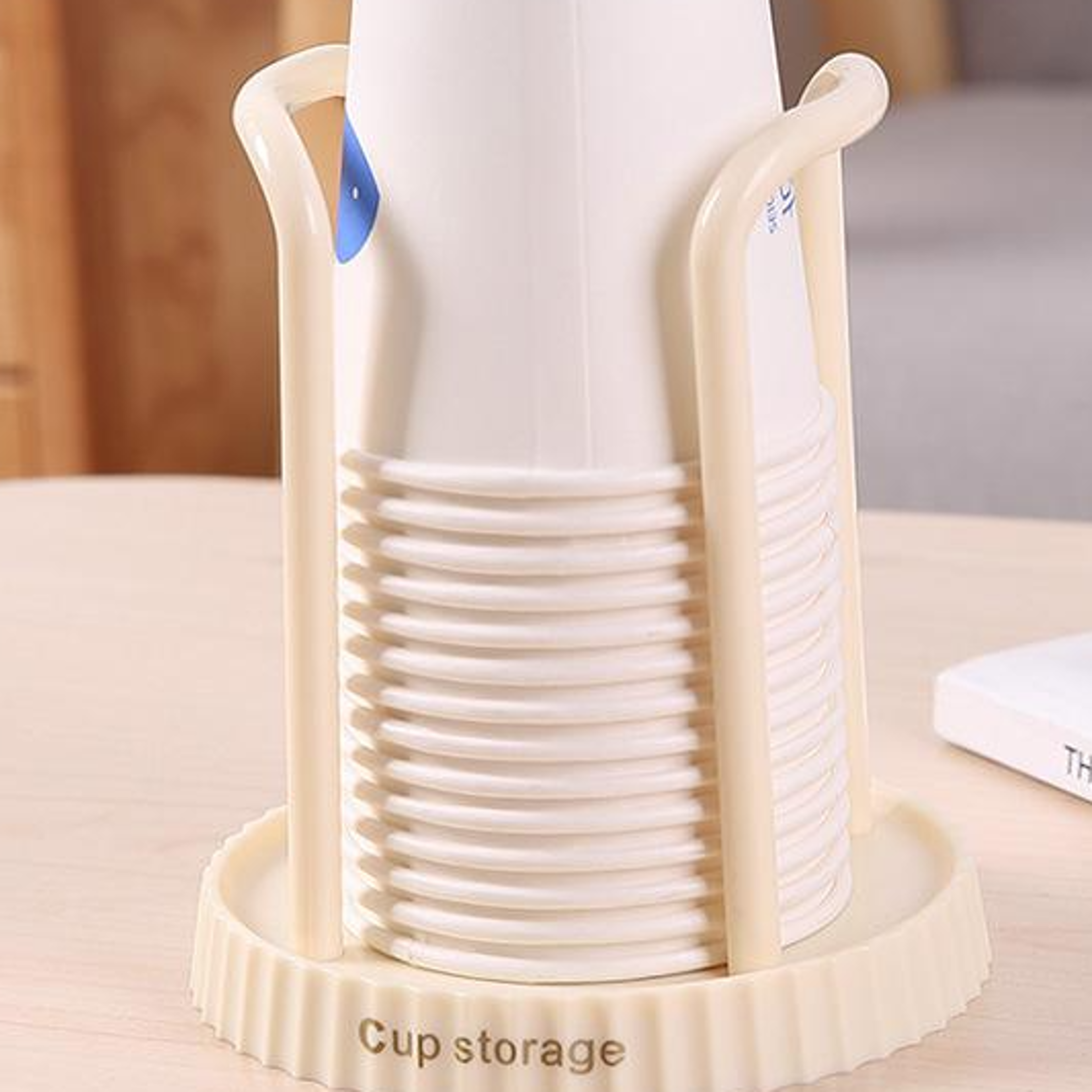 Household Disposable Paper Cup Holder Desktop Storage Rack For Living Room And Dining Room 3