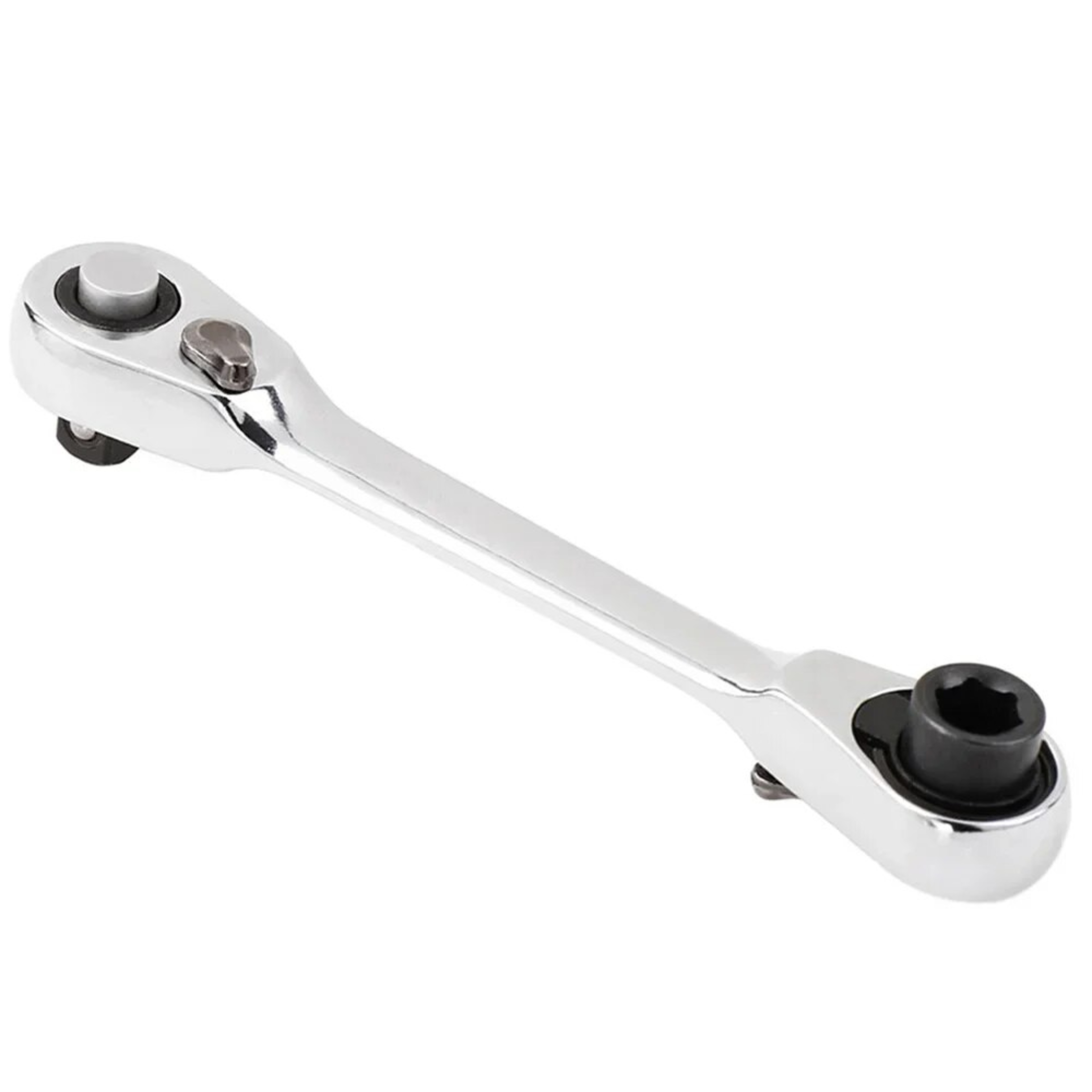 Mini Treble Ratchet Wrench Double Ended Socket Wrench Hex Screwdriver Torque Wrenches Set 0