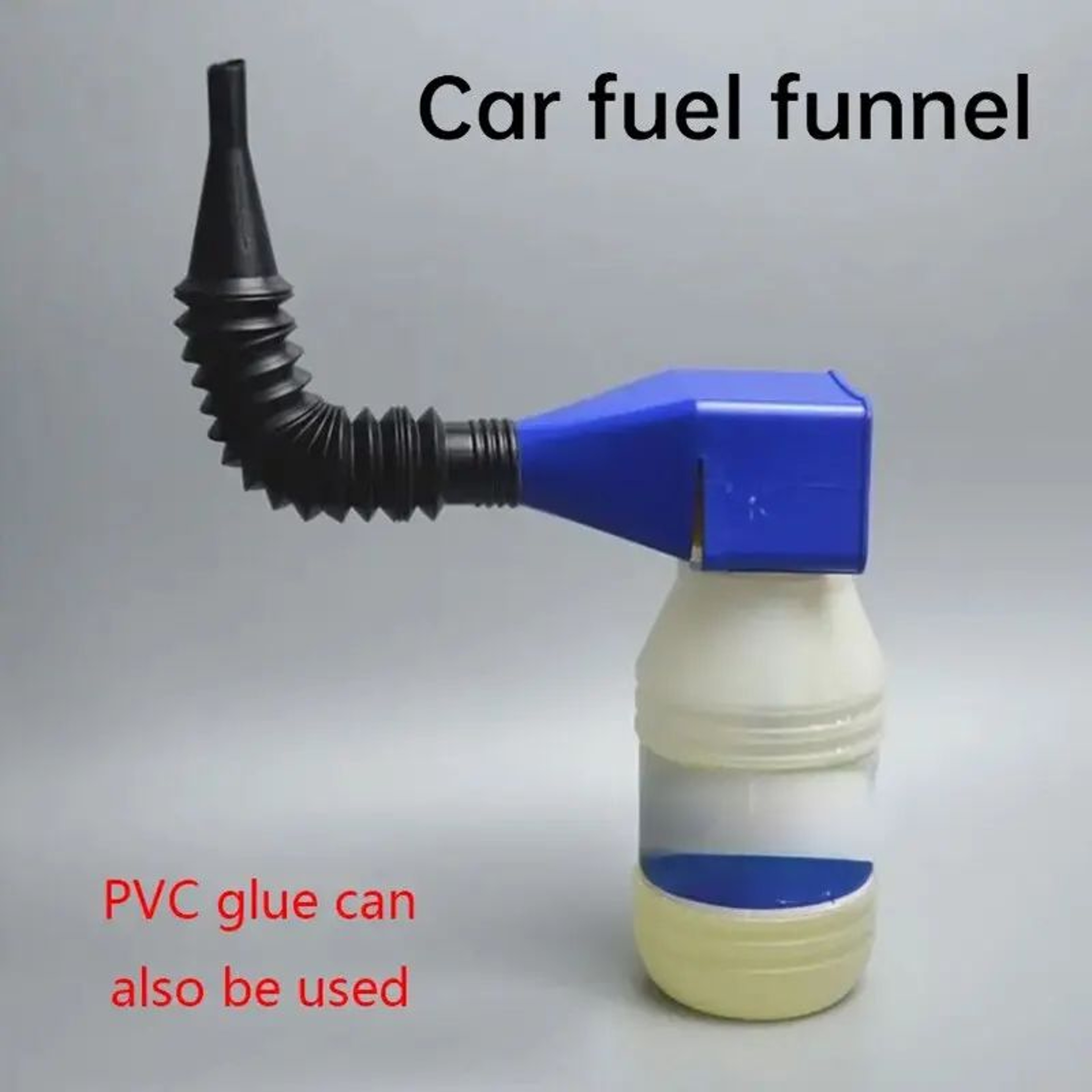 Plastic Car Motorcycle Refueling Oil Funnel Filter Tool, Gasoline Engine Oil Change Funnel Accessories – view 3