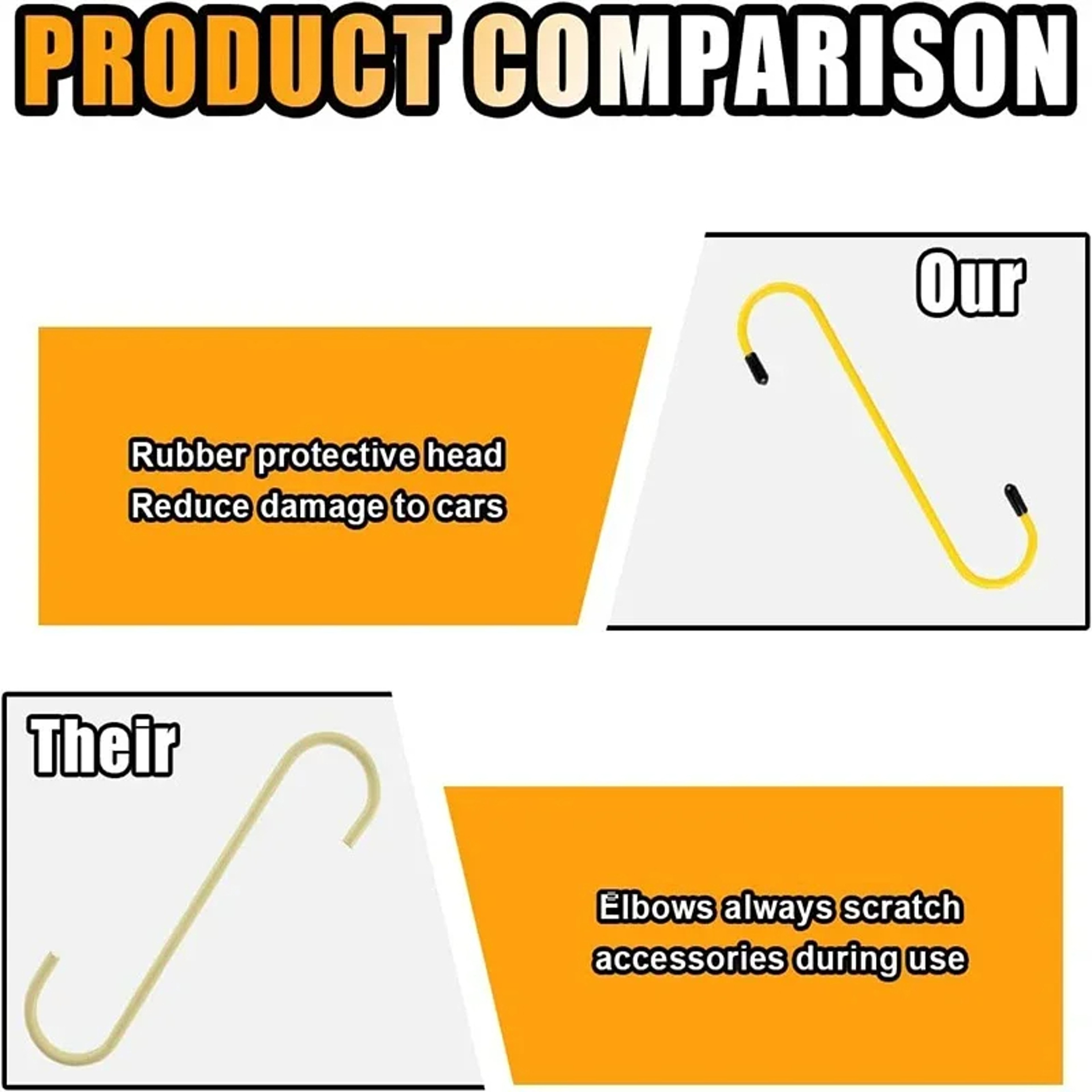 Car Brake Caliper Hooks, Auto Brake Caliper Hangers, Rubber Tips Tools for Brake Suspension Work – view 5