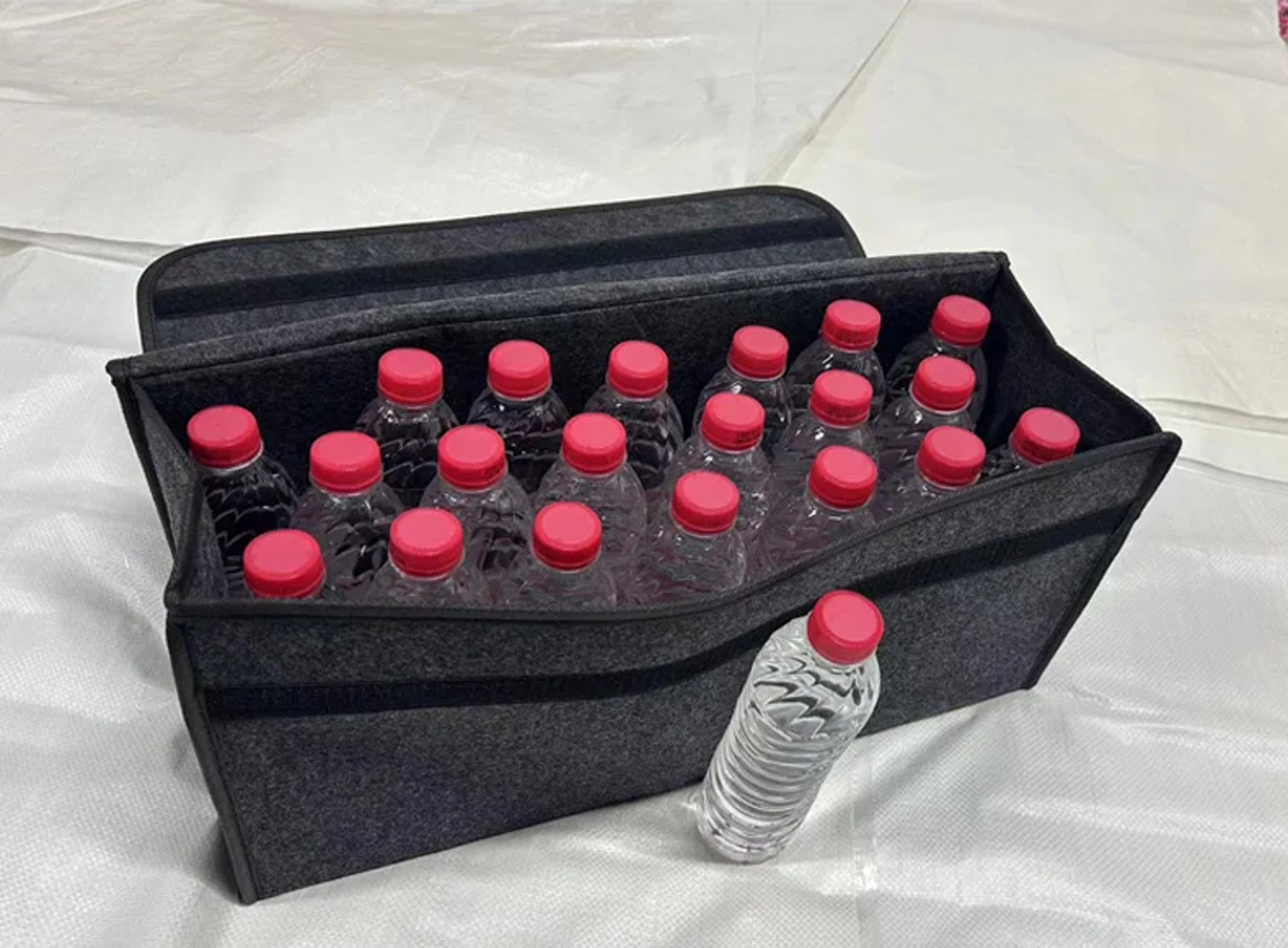 Large Anti Slip Compartment Boot Storage Organiser, Car Storage Bag, Soft Felt Storage Box, Tool Car Trunk Organiser – view 2