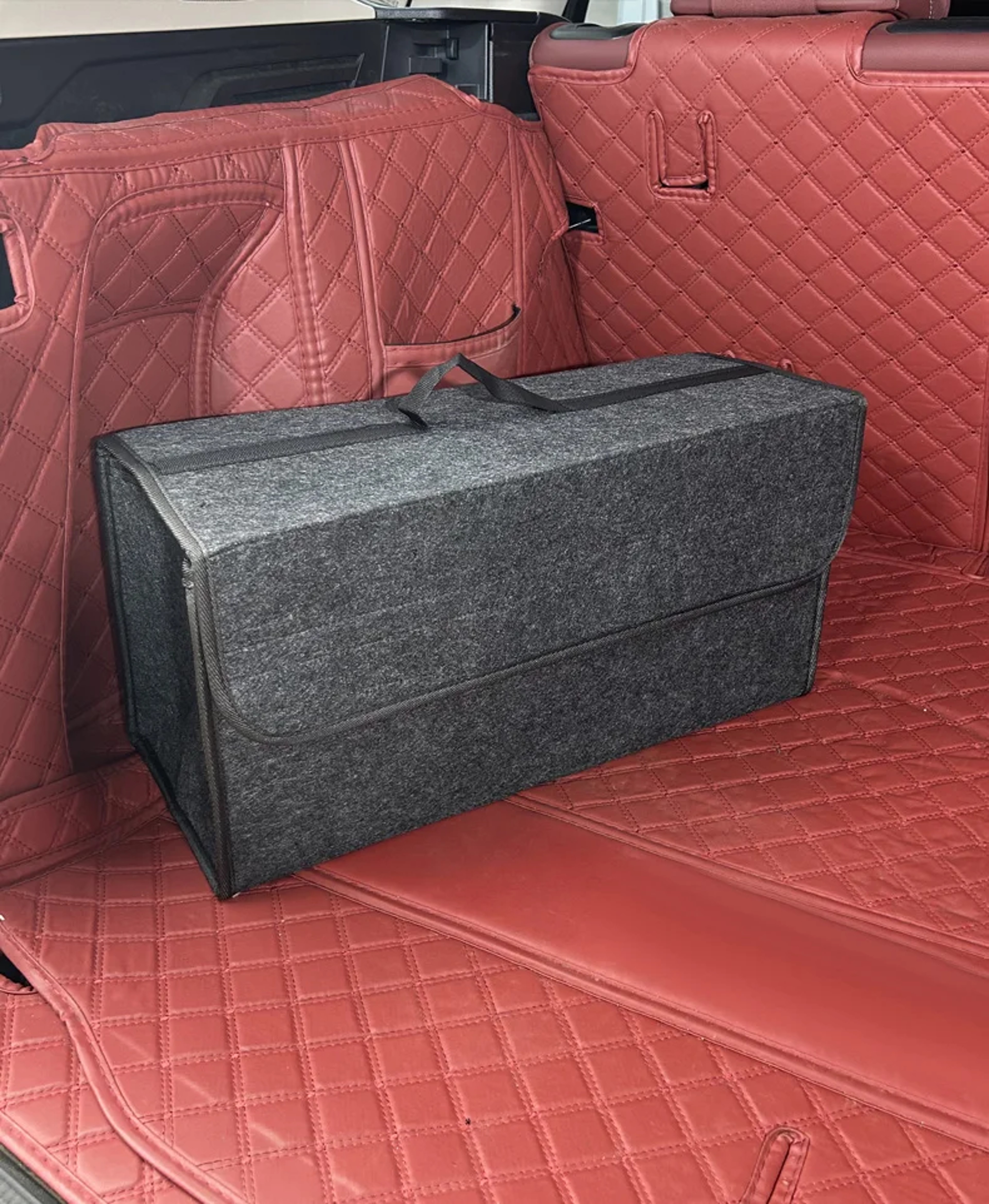 Large Anti Slip Compartment Boot Storage Organiser, Car Storage Bag, Soft Felt Storage Box, Tool Car Trunk Organiser – view 5