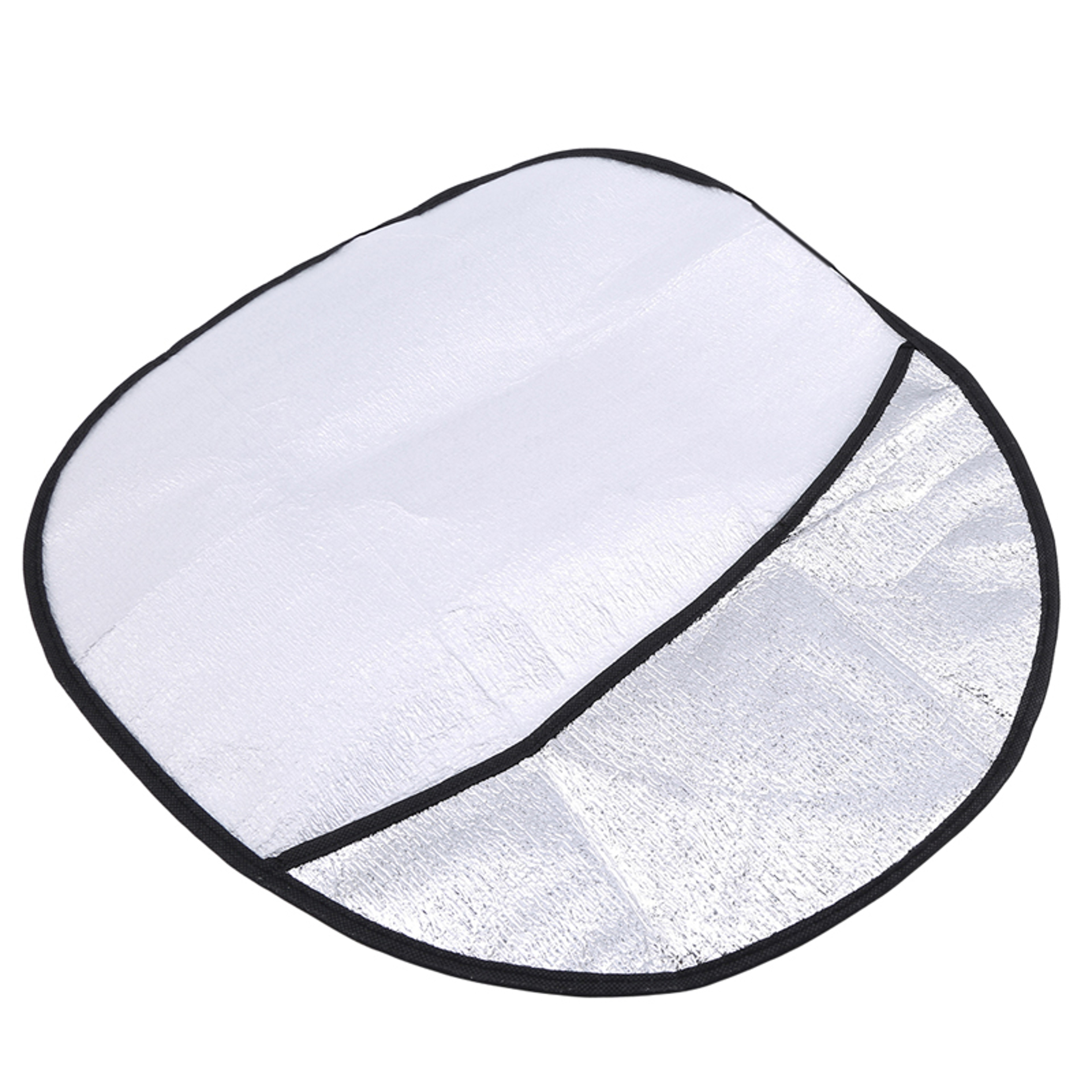 Car Steering Wheel Sun Shade Double Thick Sun Protection AntiUV Foldable Sunscreen Cover Silver Car 6