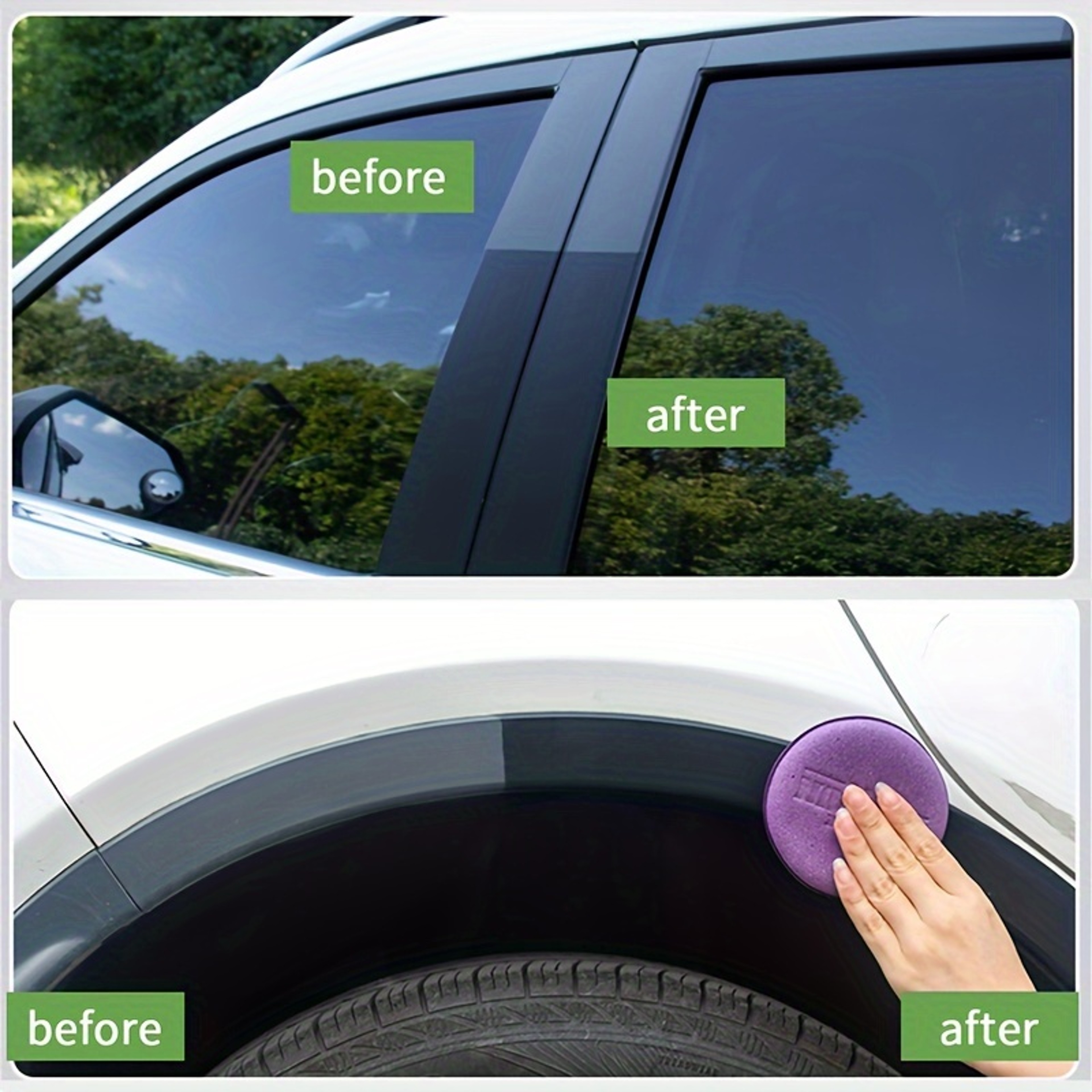 Black Shine Tire Wax Durable Long Lasting Protection Restoration For Car Bike Motorcycle Tires 3