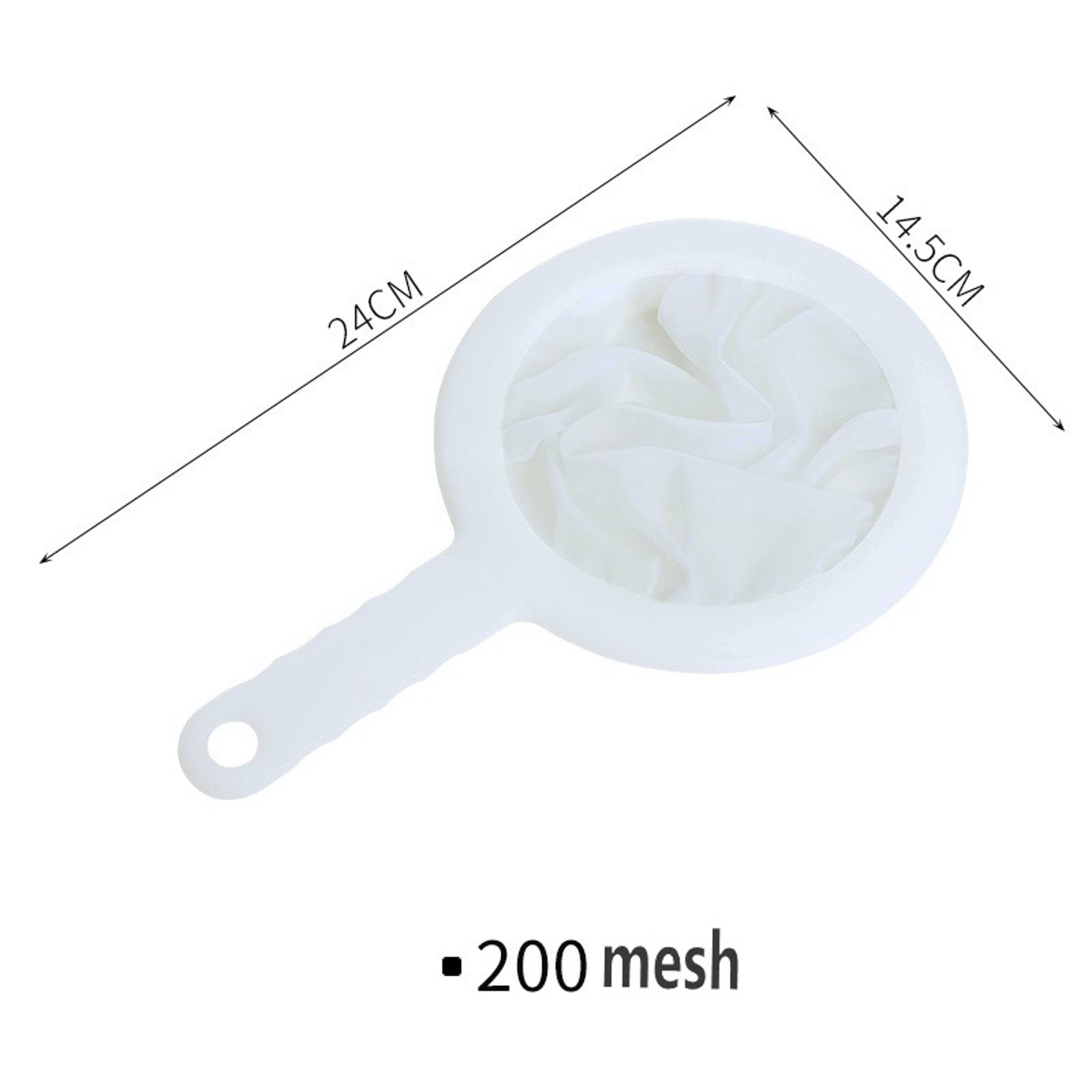Washable Nylon Ultra Fine Mesh Strainer Spoon Sieve Kitchen Colander For Coffee Tea Juice Soy Milk 7