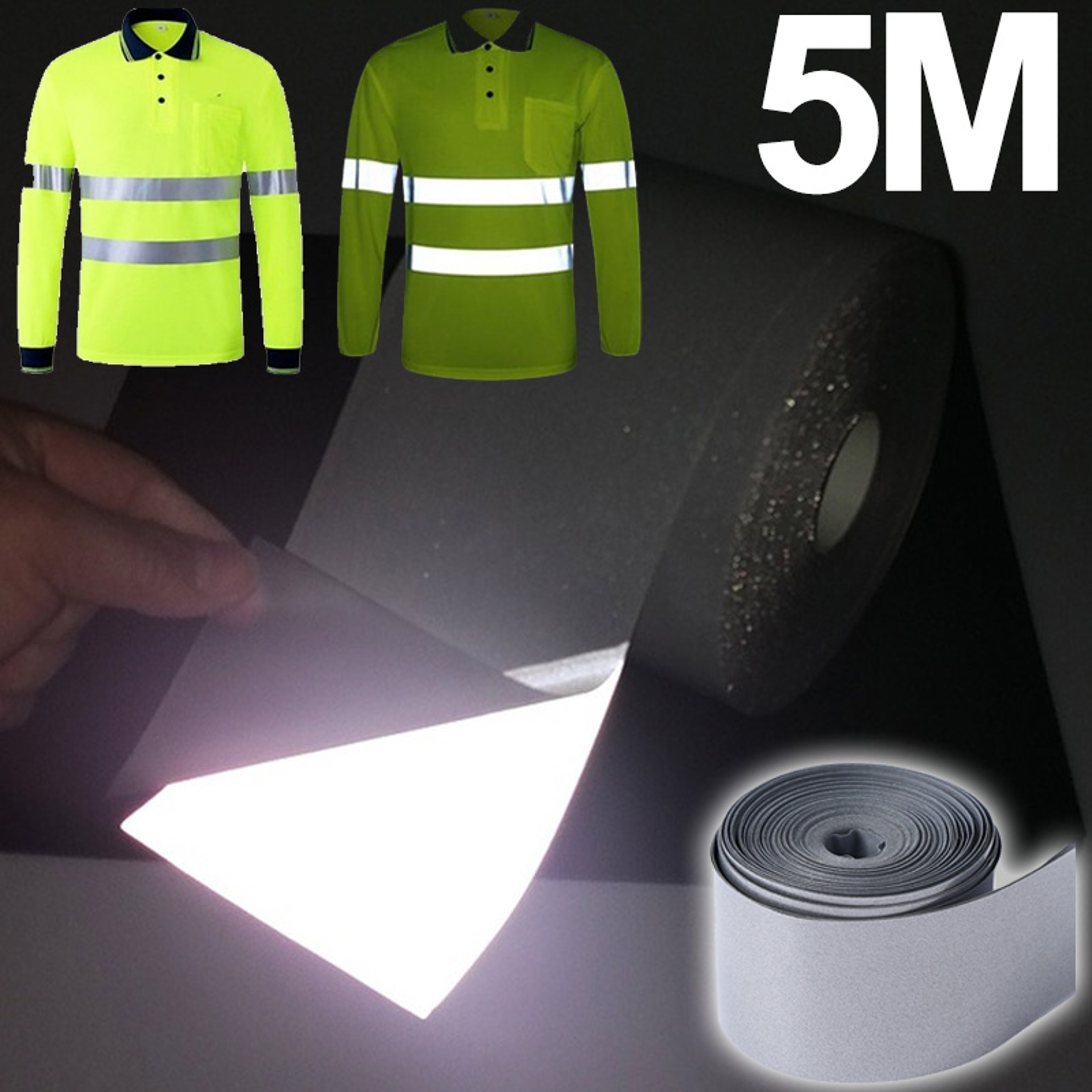 Reflective Tape For DIY Clothing Bags High Reflective Heat Transfer Film 2