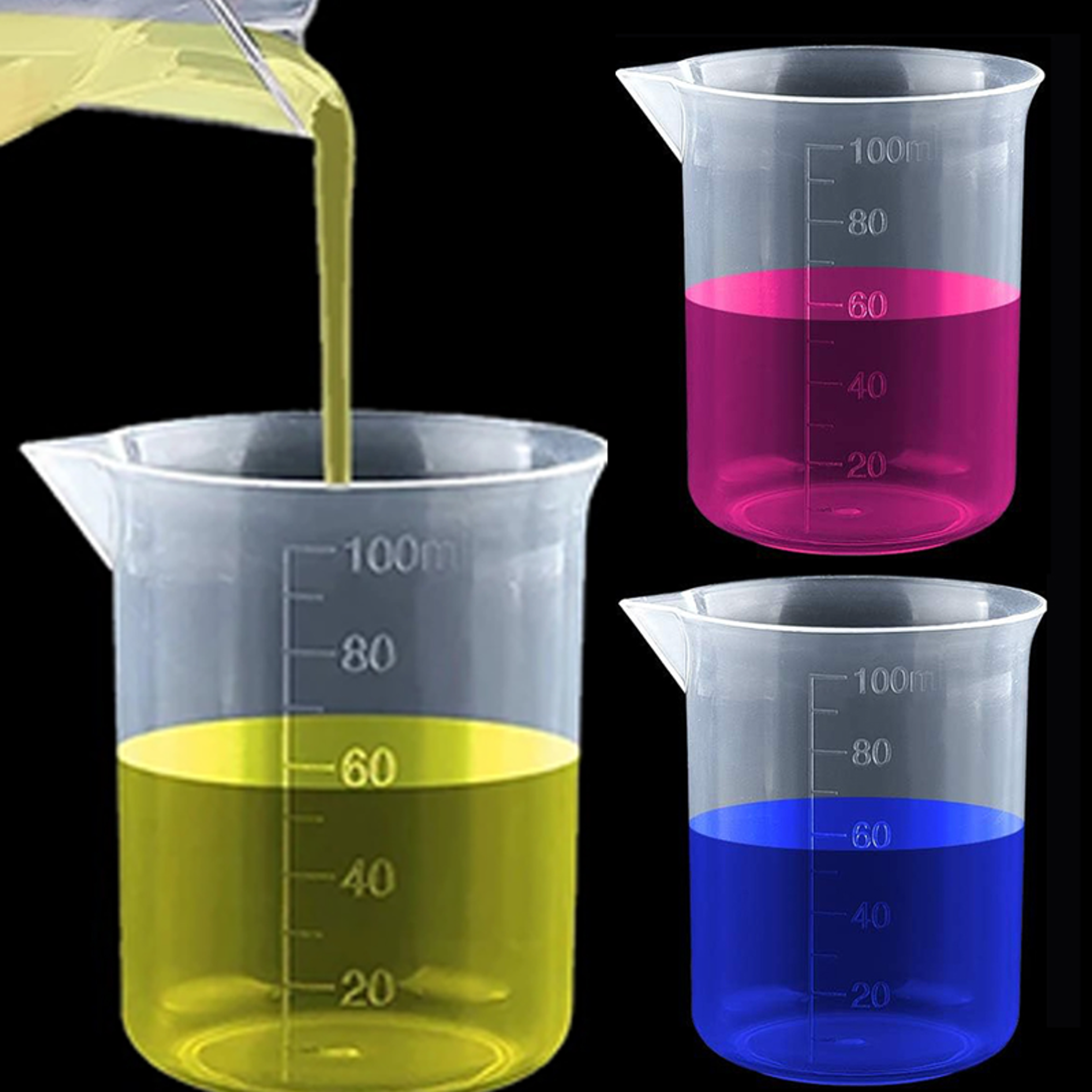 Test Measuring Cups Plastic Lab Beaker Graduated Mug Volumetric Measuring Cups Kitchen Tools Labora 0
