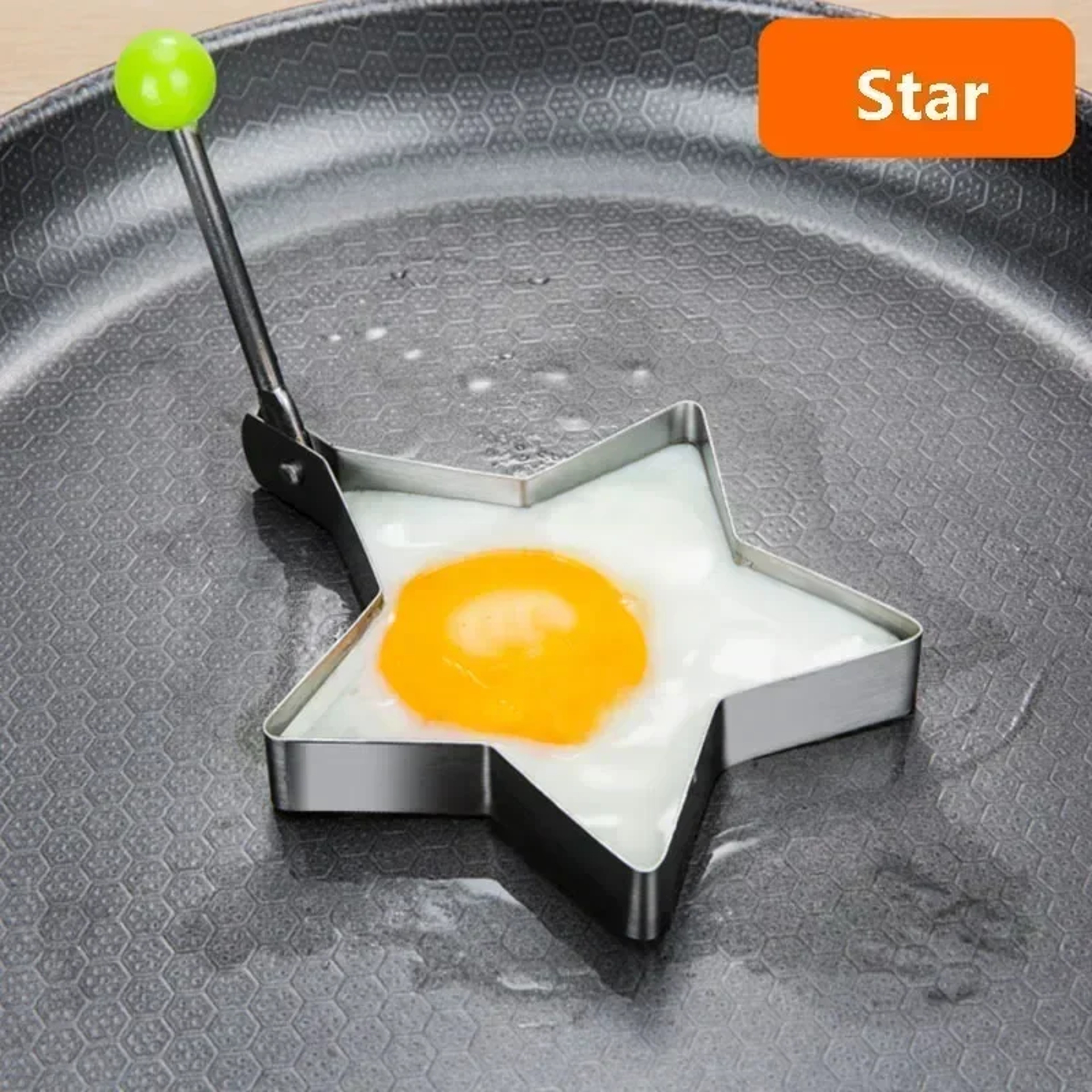 Stainless Steel Heart Pancake Maker Fried Egg Mold For Breakfast Omelette Rings 6
