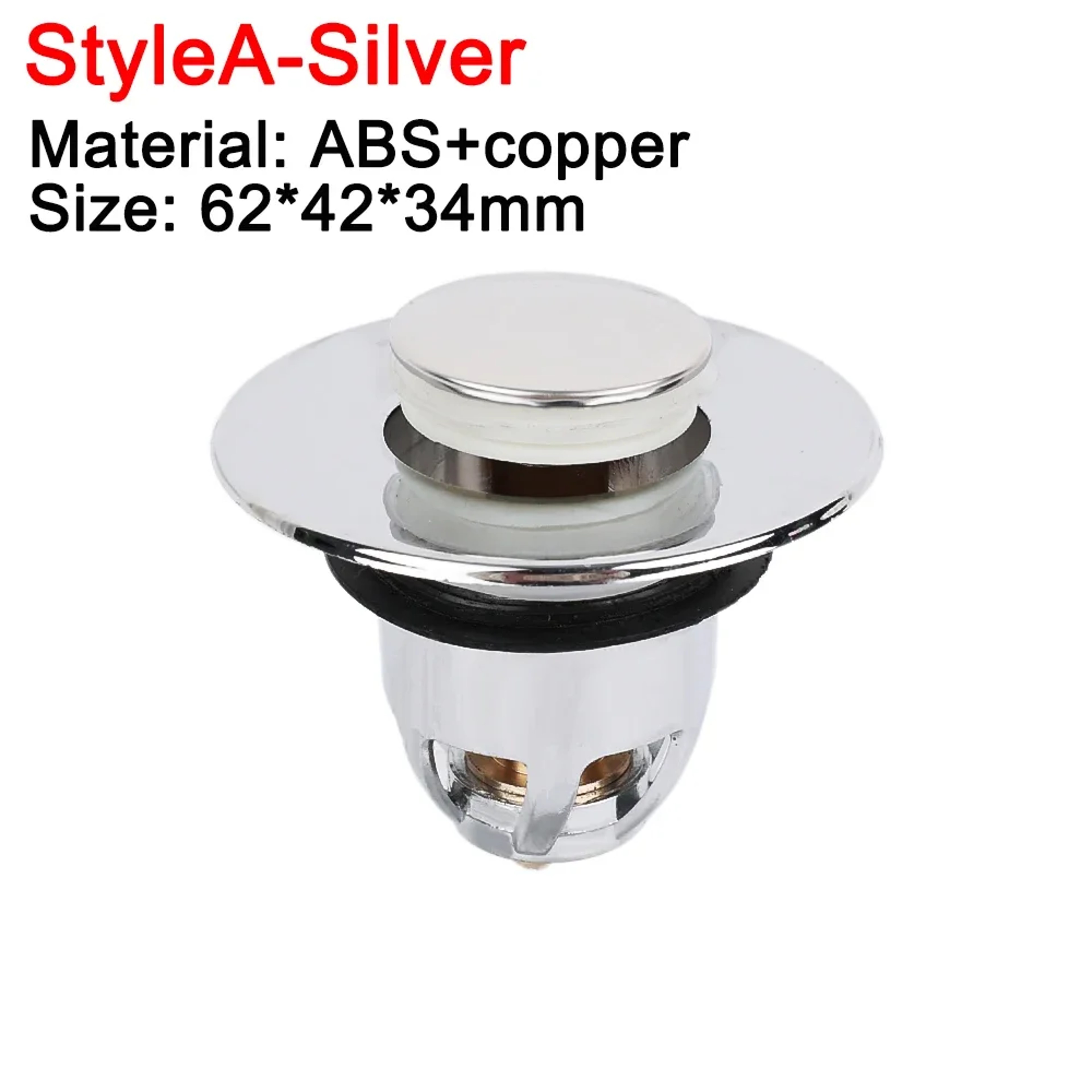 Bathroom Drain Cover PopUp Drain Stopper Hair Catcher Basin Filter Valve 5