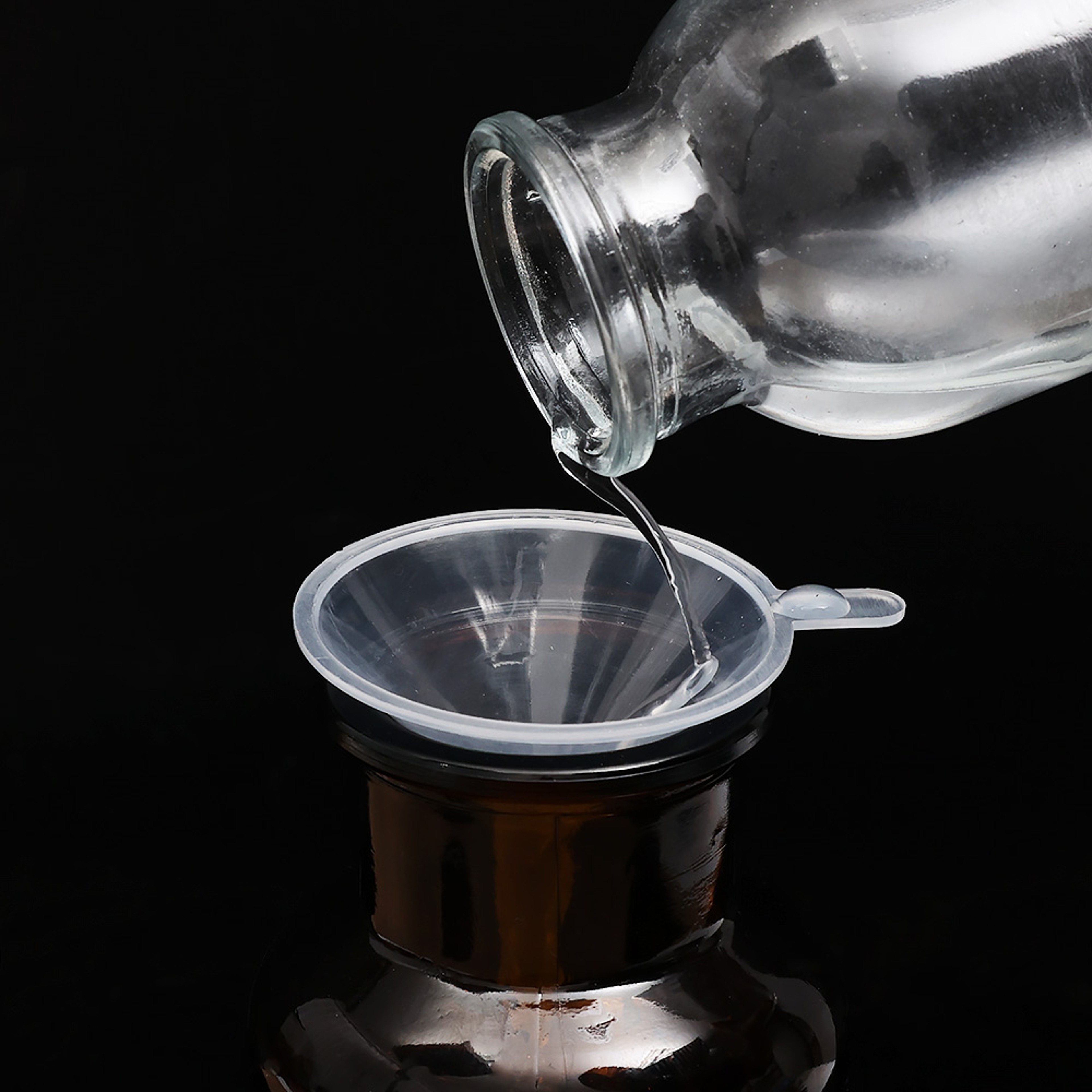 Mini Transparent Plastic Funnel For Oil Perfume Lotion Liquid Diffuser Bottle Tools 0