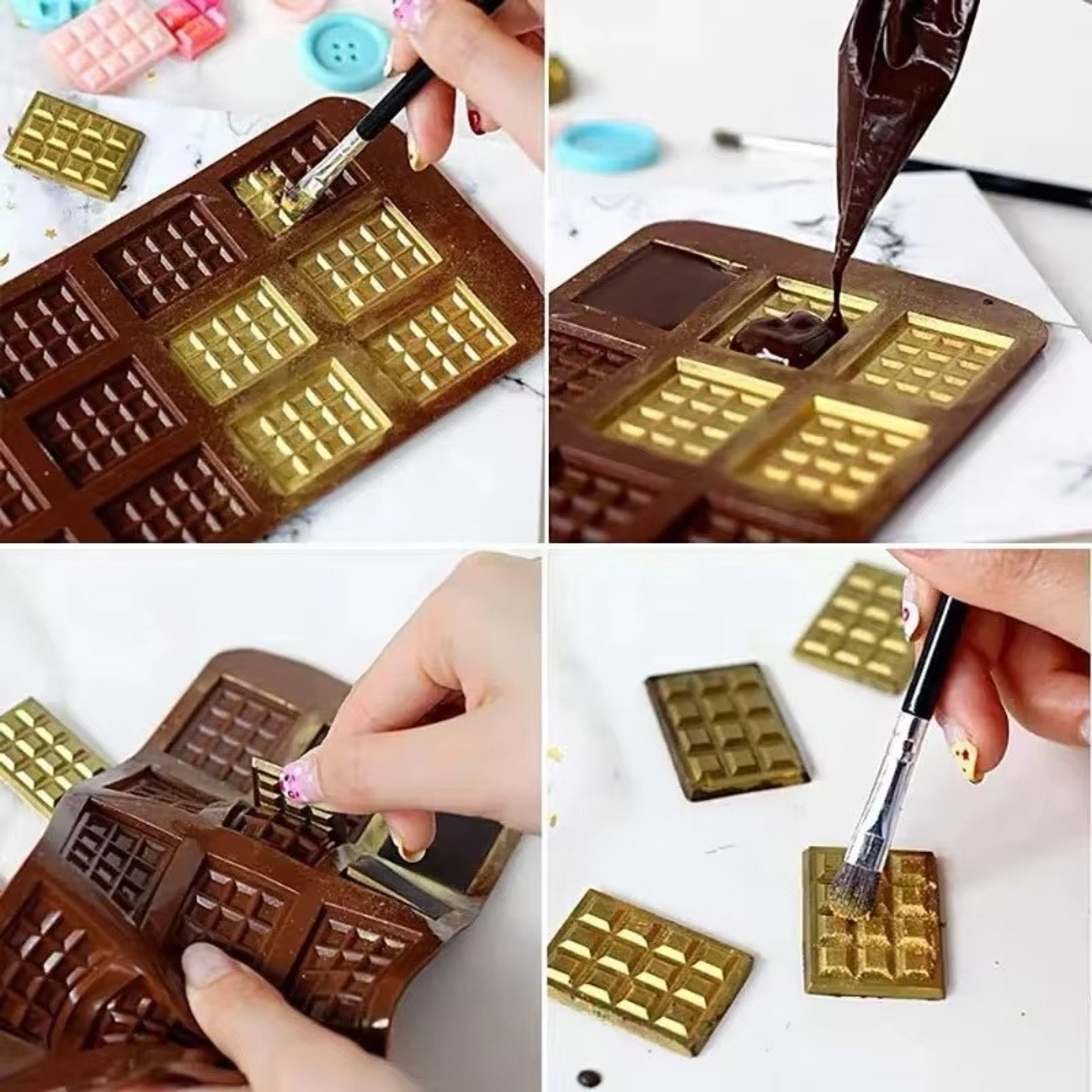 Silicone Fondant Mould for Cake, Chocolate, Candy Bar, Baking Accessories – view 6