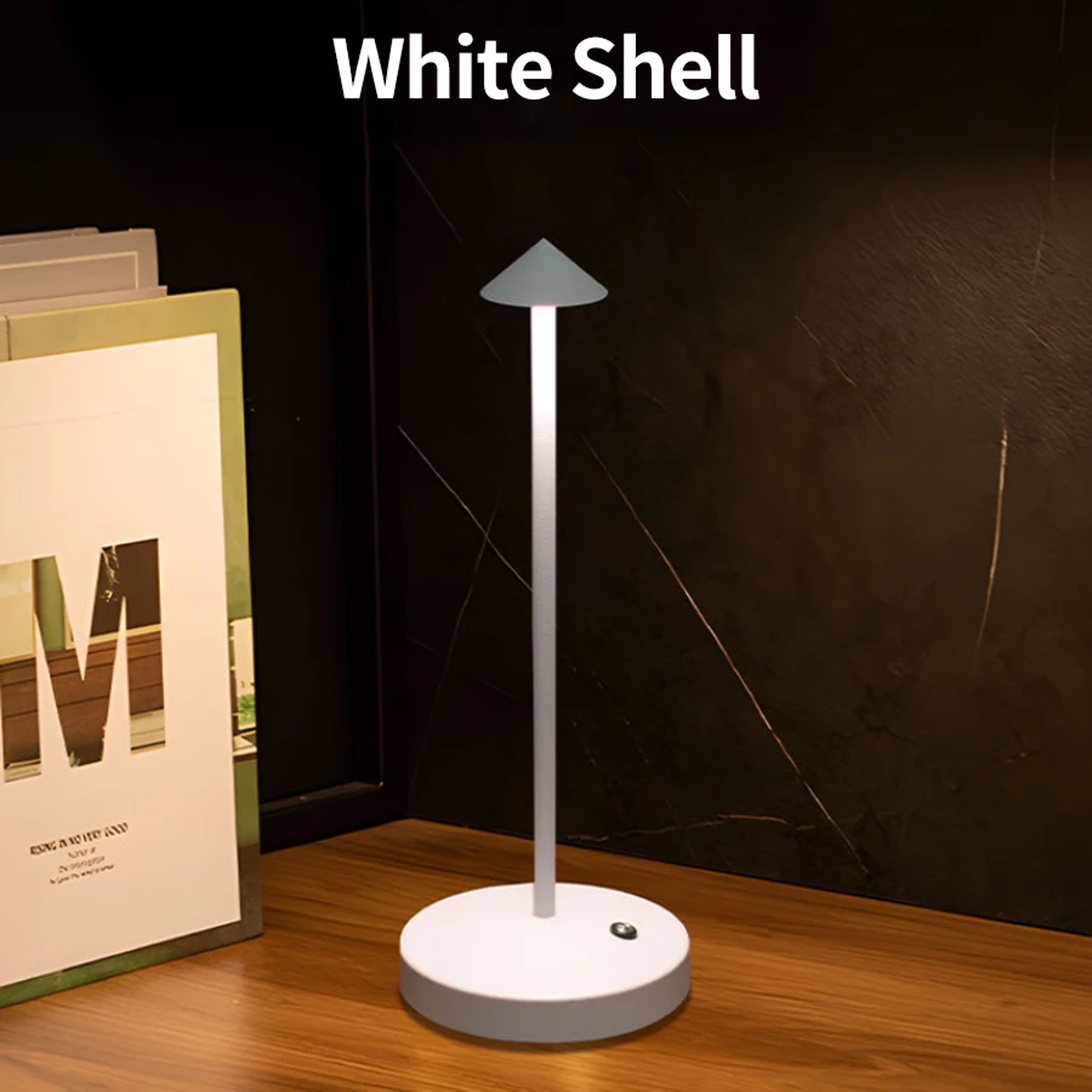 Rechargeable LED Table Lamp with Touch Sensor and Dimming for Bedroom, Hotel, Restaurant – view 7