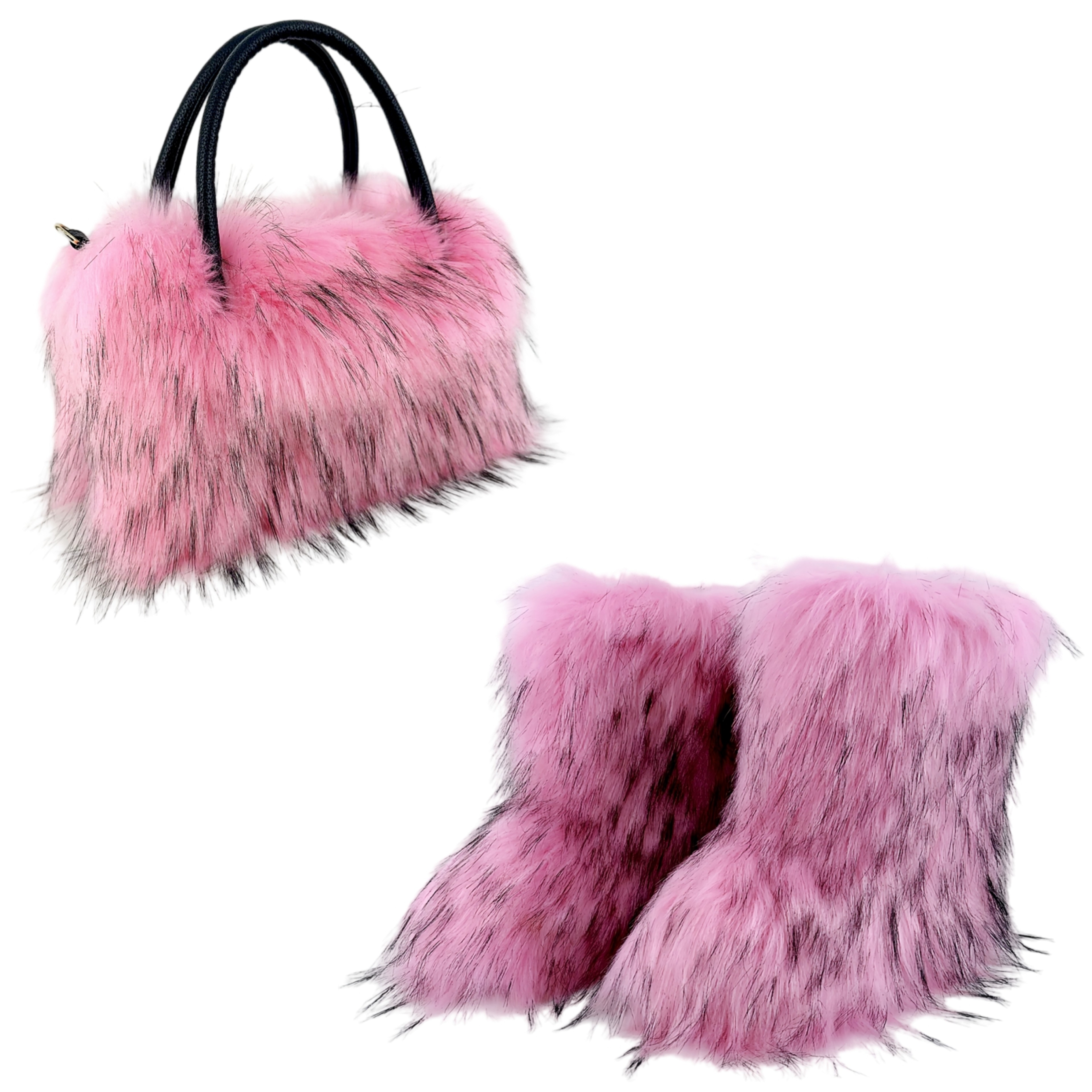 Fashion Women Handbag Faux Fur Fluffy Designer Plush Purses For Travel Autumn Winter Shopper Bags 5
