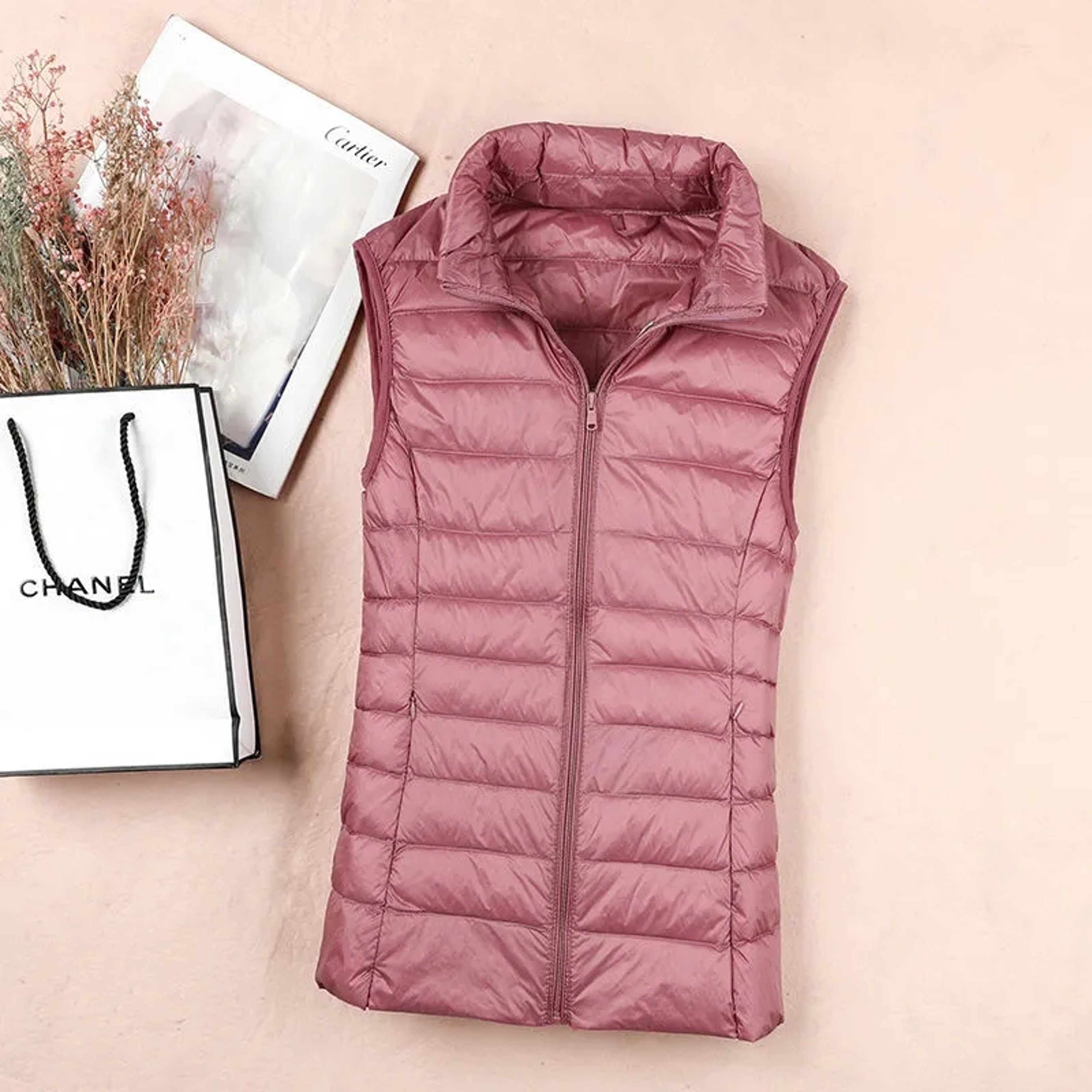 White Duck Down Jacket Women Vest Lightweight Puffer Sleeveless Winter Waistcoat Female Warm Outwea 5