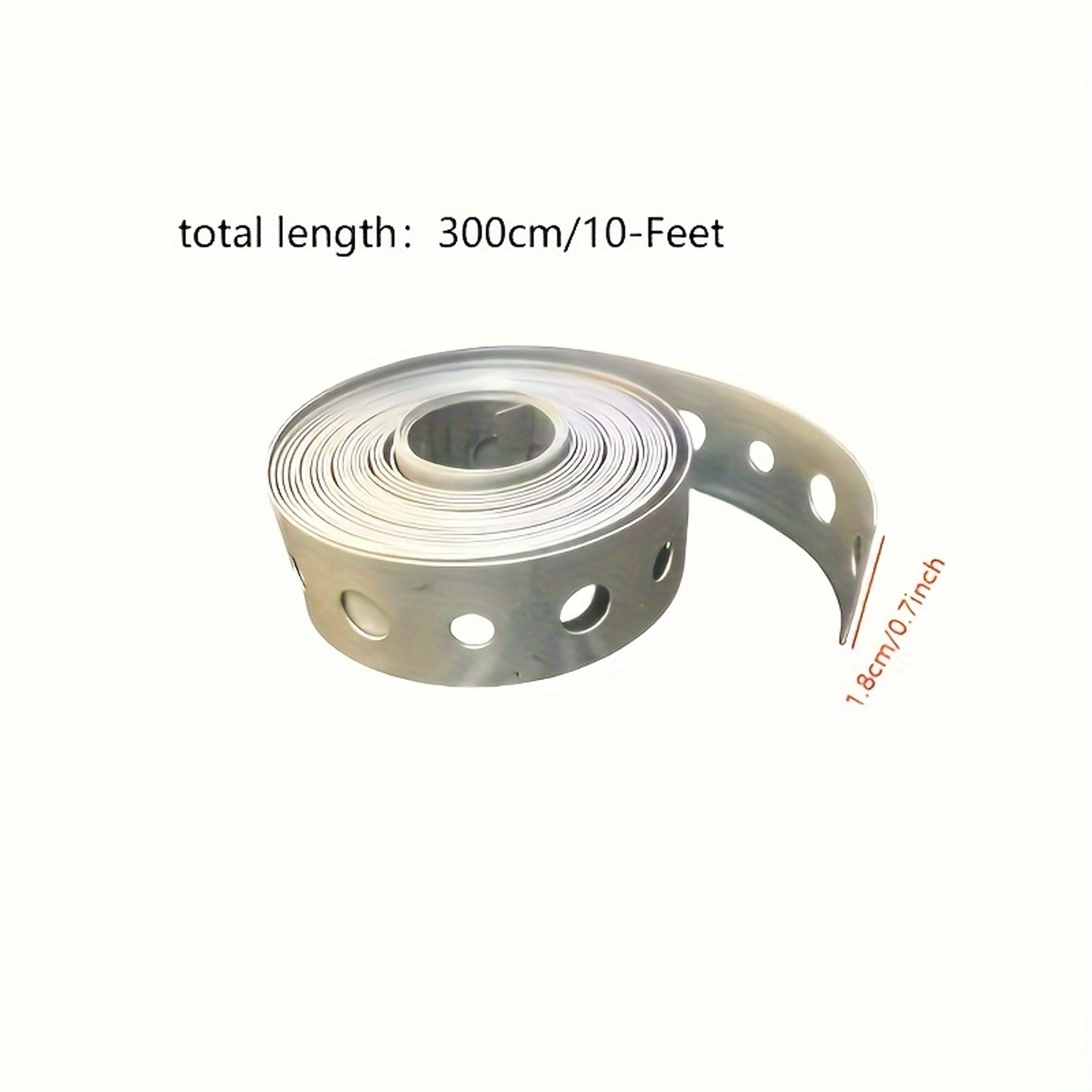 Galvanized Steel Tape Roll Pre Punched Multi Slot Metal Tape Pipe Support And Sheet Metal Work Stra 1