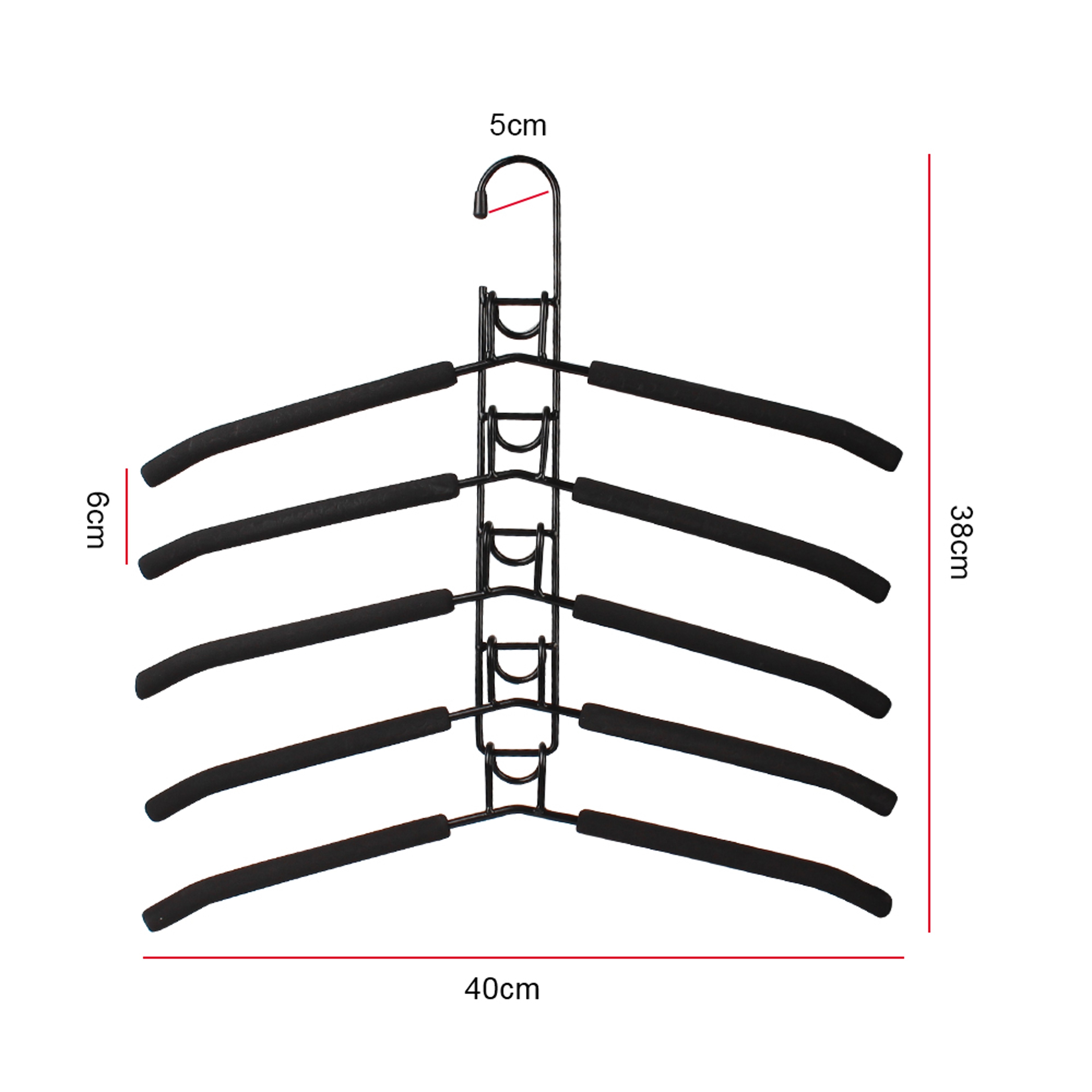 Detachable Storage Holder Mounted Hanger, One Piece Clothes Hanger, Household Indoor Space Saving Clothes Drying Rack – view 6