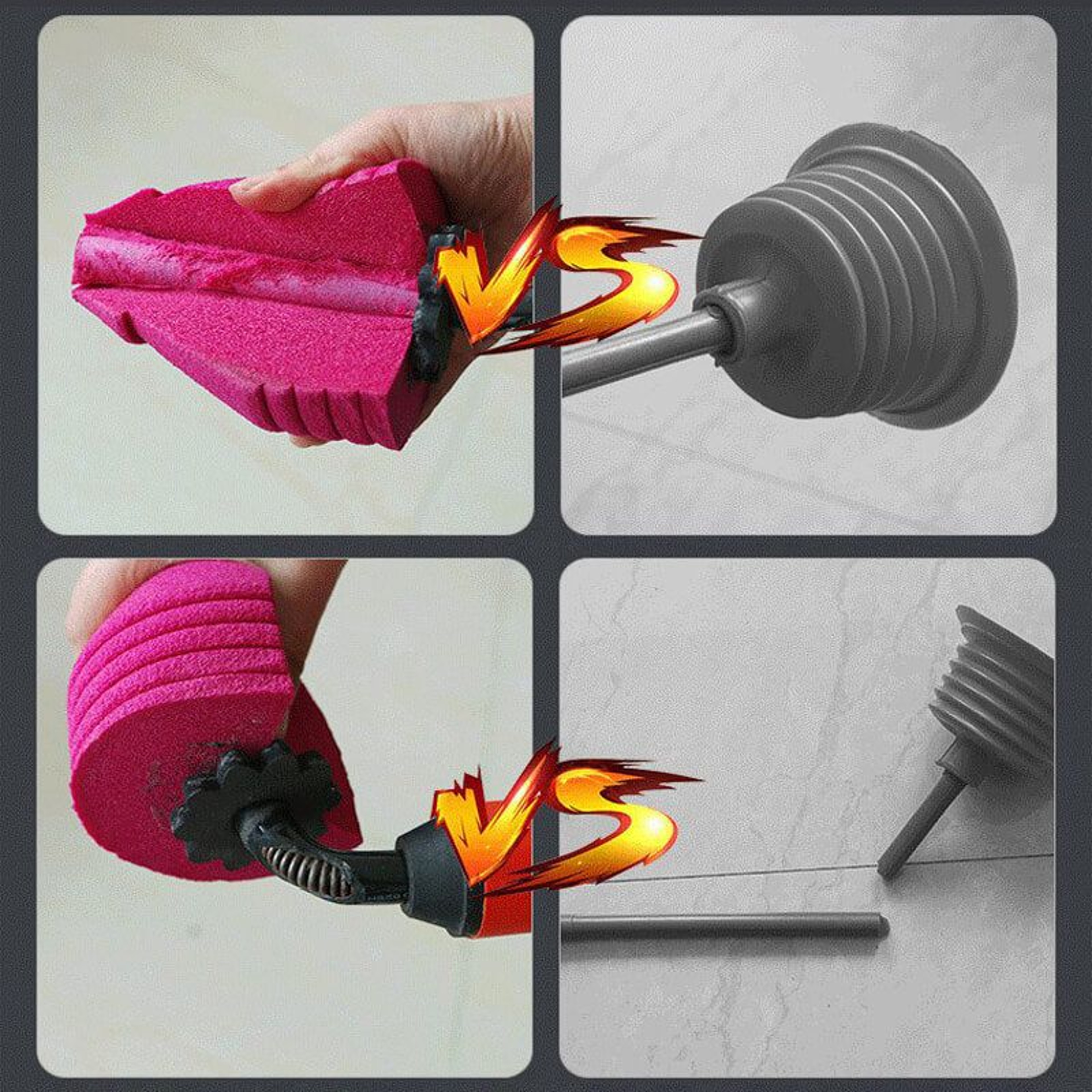 High Pressure Toilet Pipe Plunger, Silicone Quickly Unblock Household Sewer – view 4