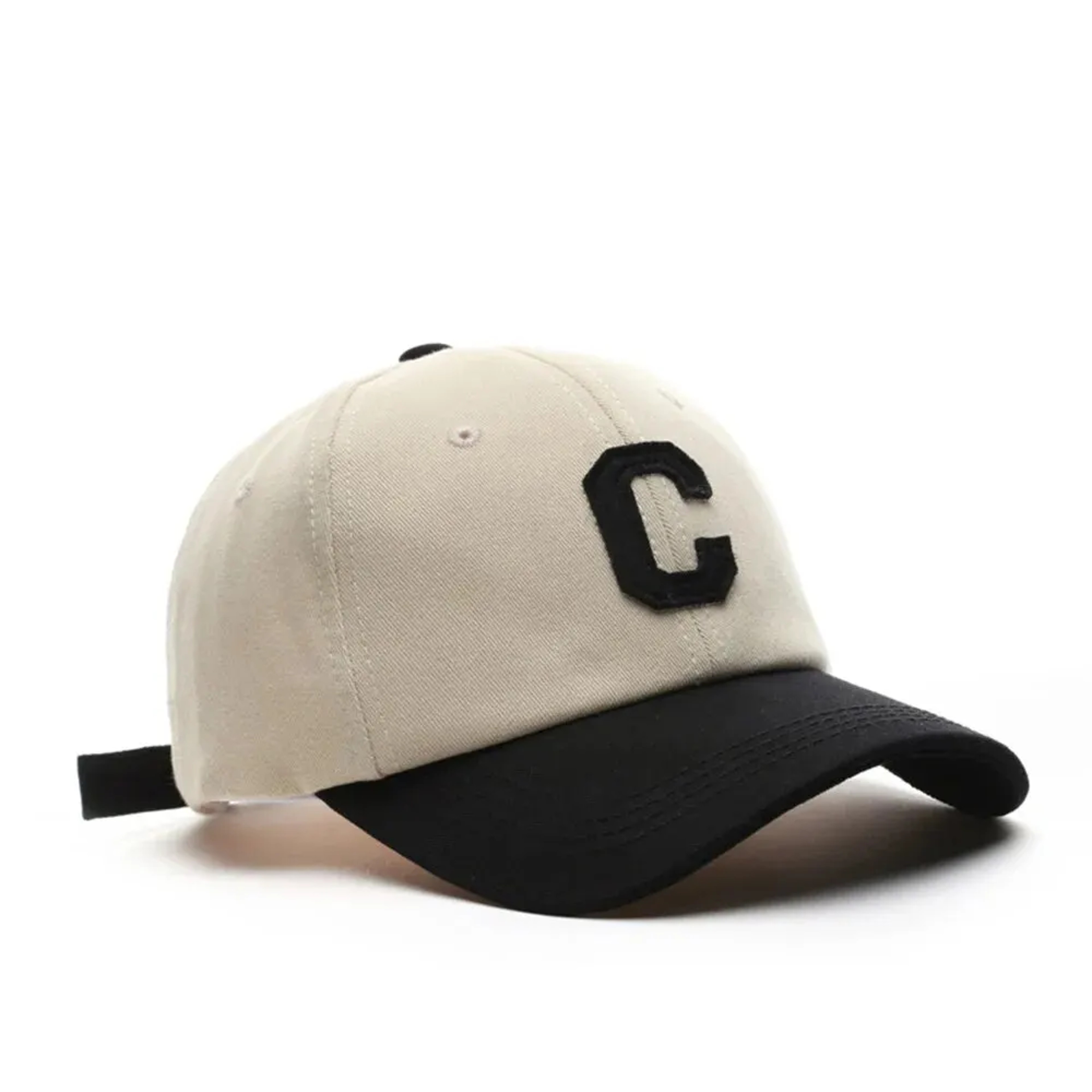 Fashion Baseball Cap For Women And Men Color Block Design Letter C Patch Summer Sun Visor 5