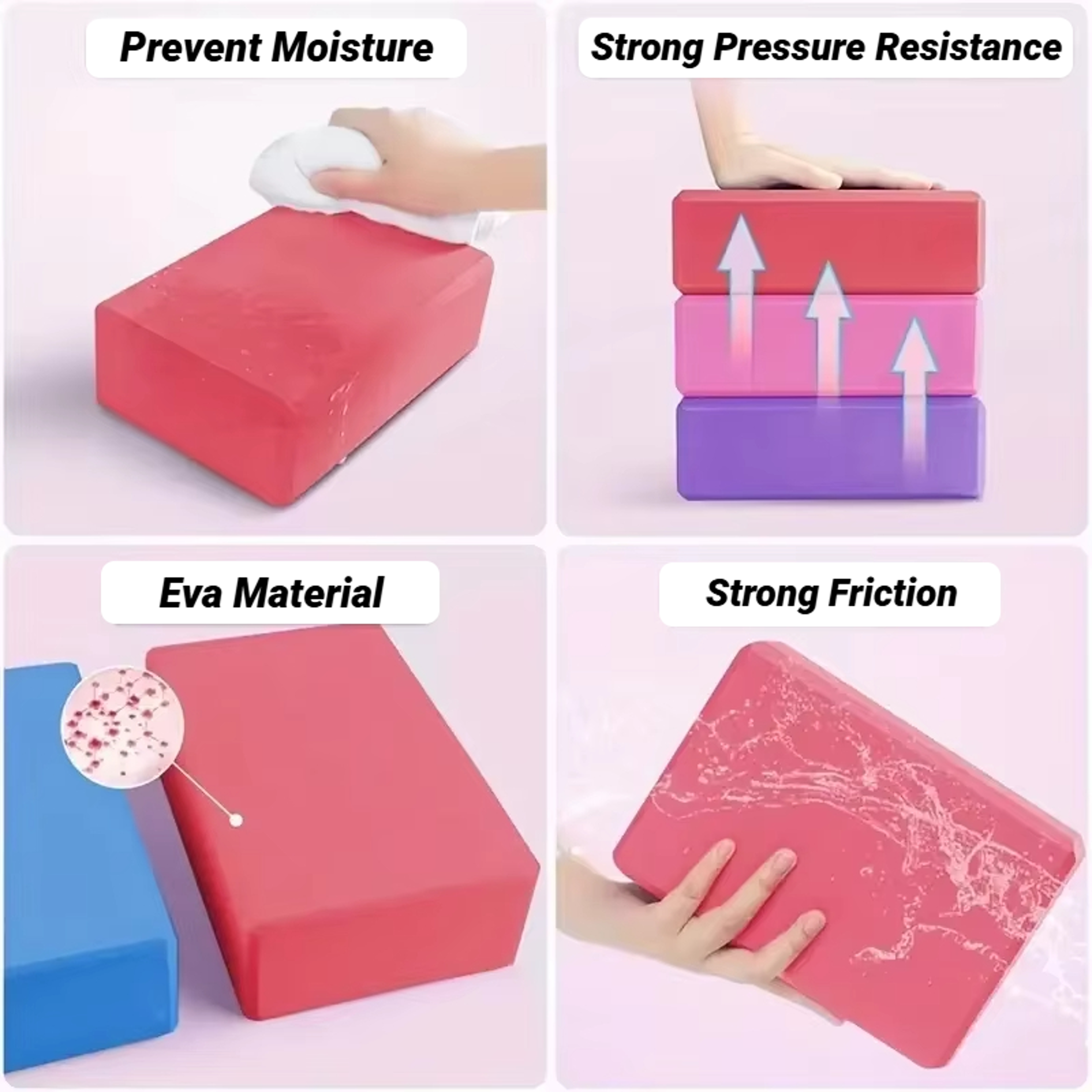 Yoga Blocks Gym Foam Brick for Pilates and Fitness Training – view 2