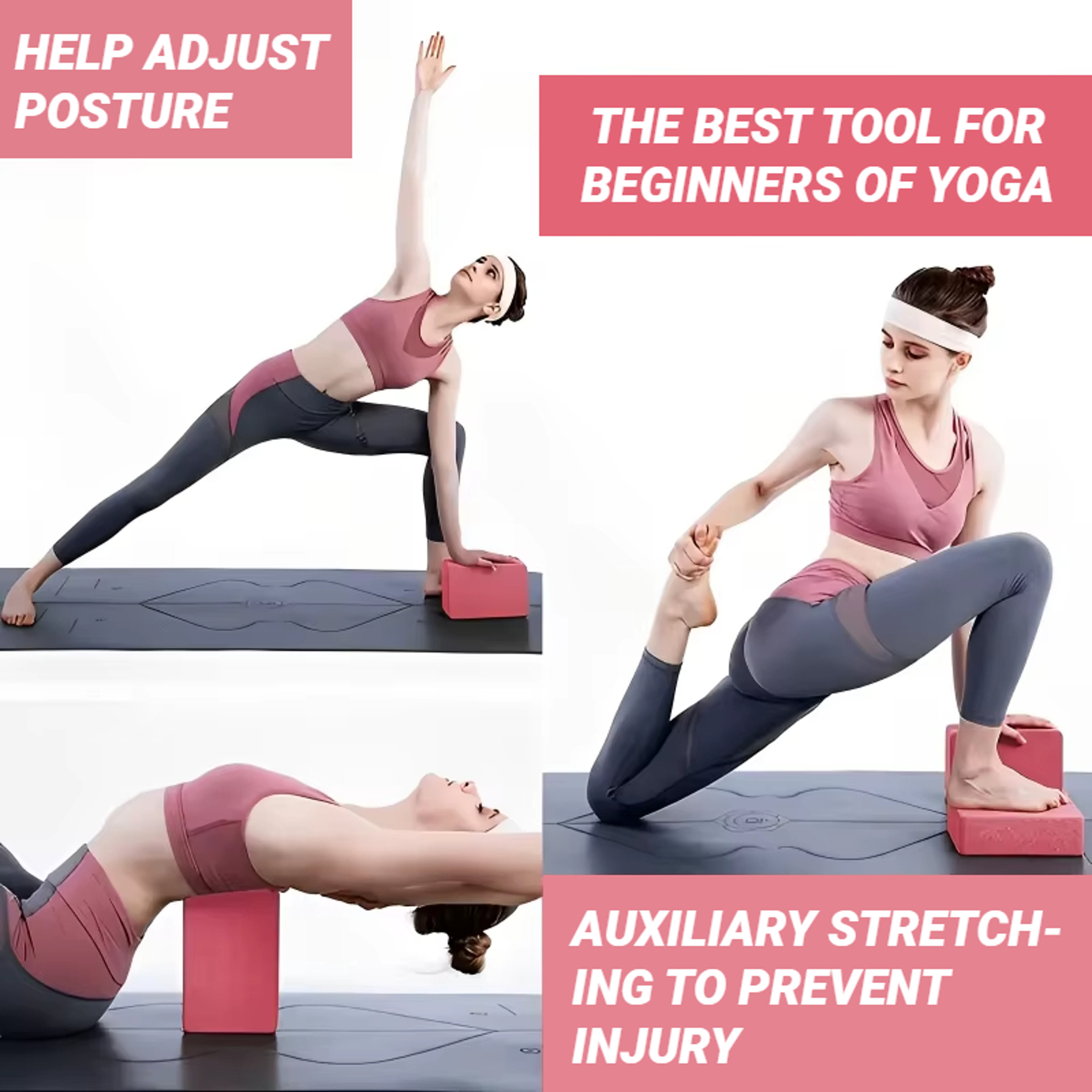 Yoga Blocks Gym Foam Brick for Pilates and Fitness Training – view 4