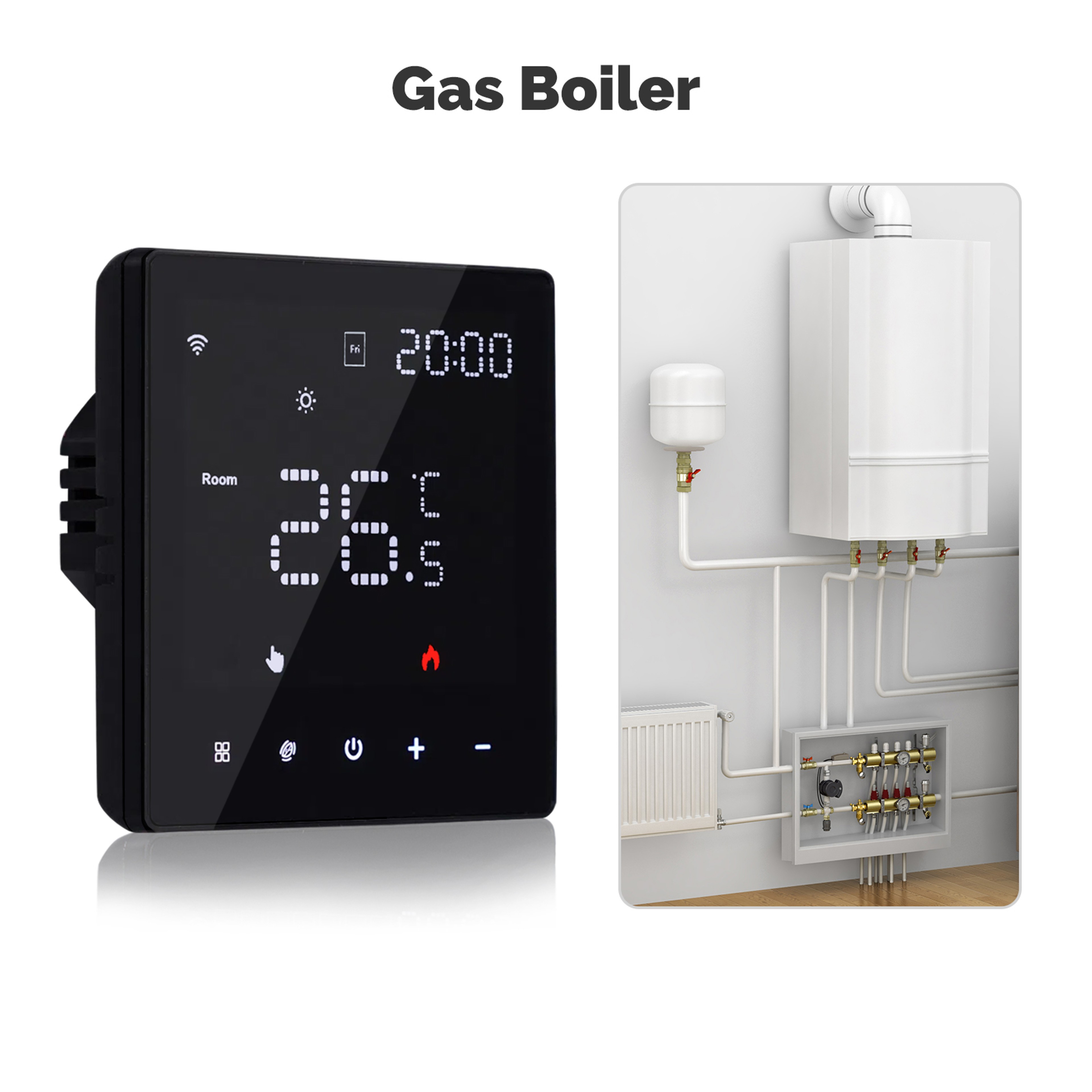 WiFi Smart Thermostat Programmable Temperature Controller Electric Heating With Alexa And Google Ho 10
