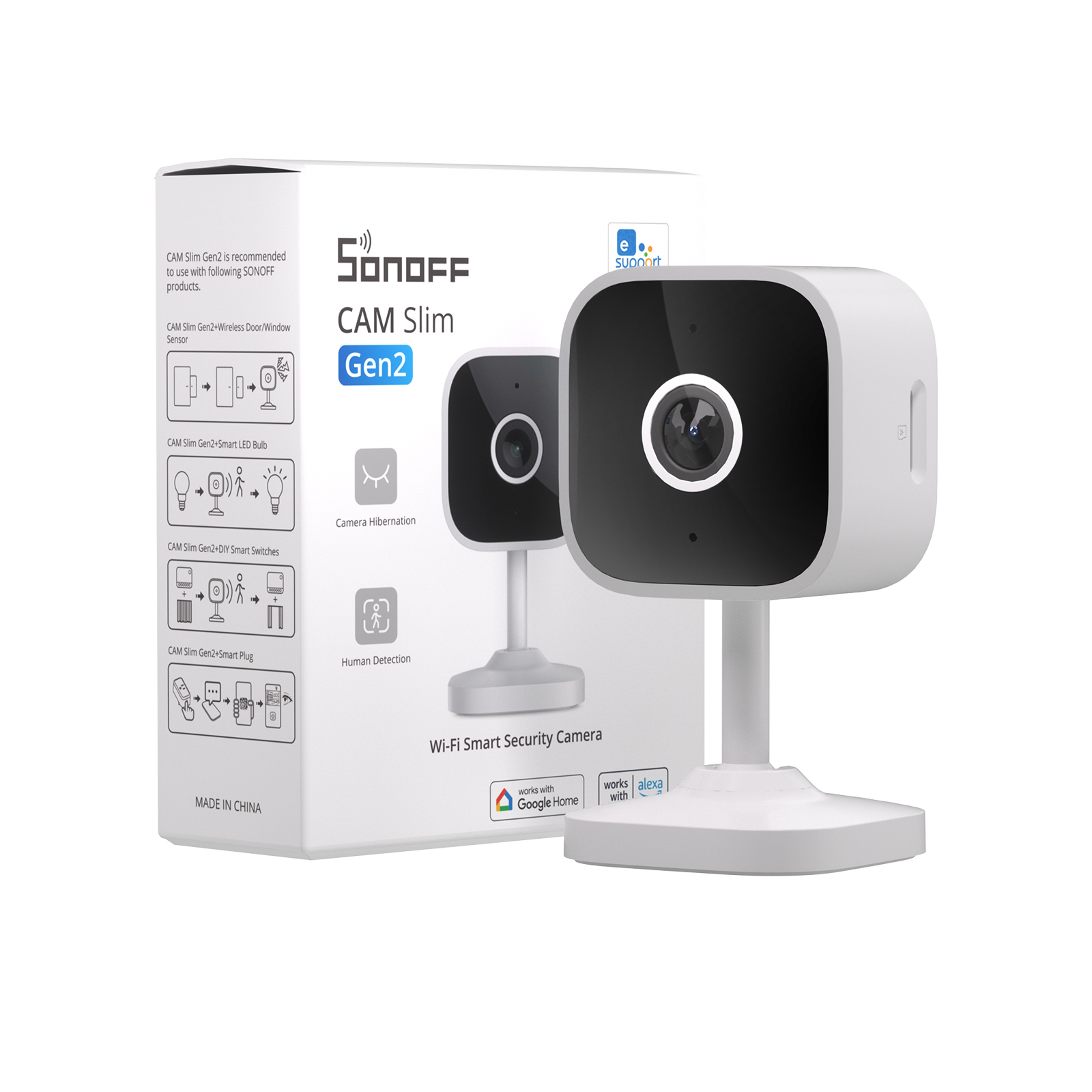 WiFi Smart Home Security Camera HD Motion Detection TwoWay Audio EWeLink APP Alexa Google Support 0