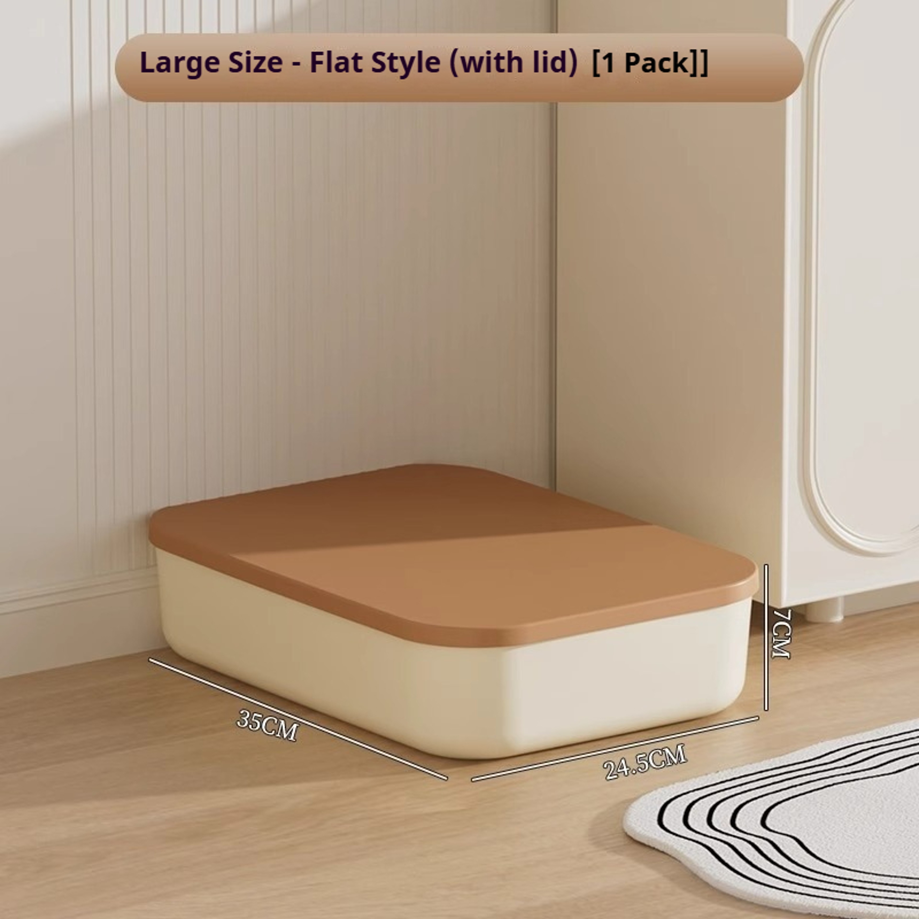 Under Bed Plastic Drawer Style Clothes Toy Storage Box With Lid Thickened Snacks Cosmetics Organizi