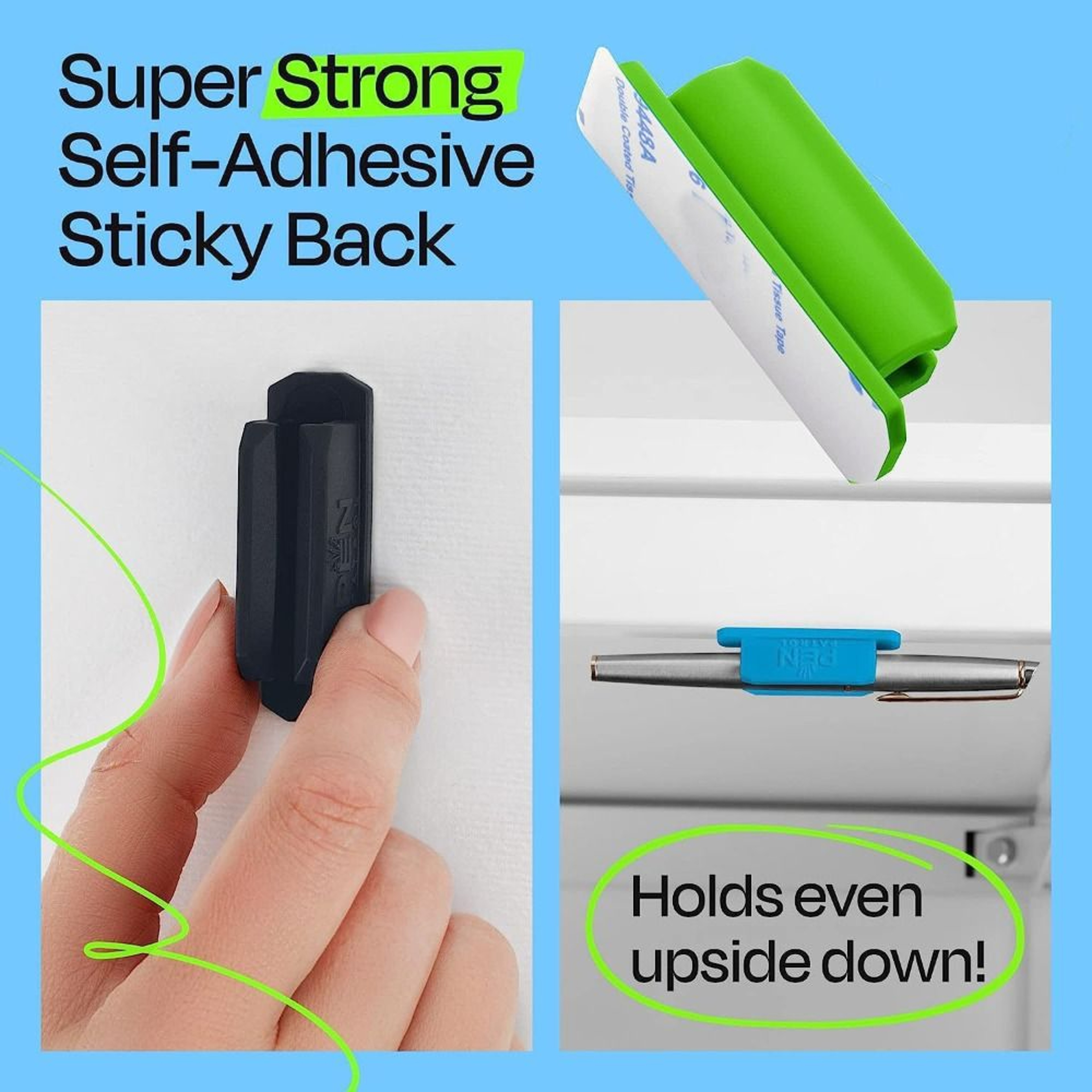 High Quality Silicone Pen Holder SelfAdhesive Pen Rack Creative Antifall Marker Storage For Desktop 3