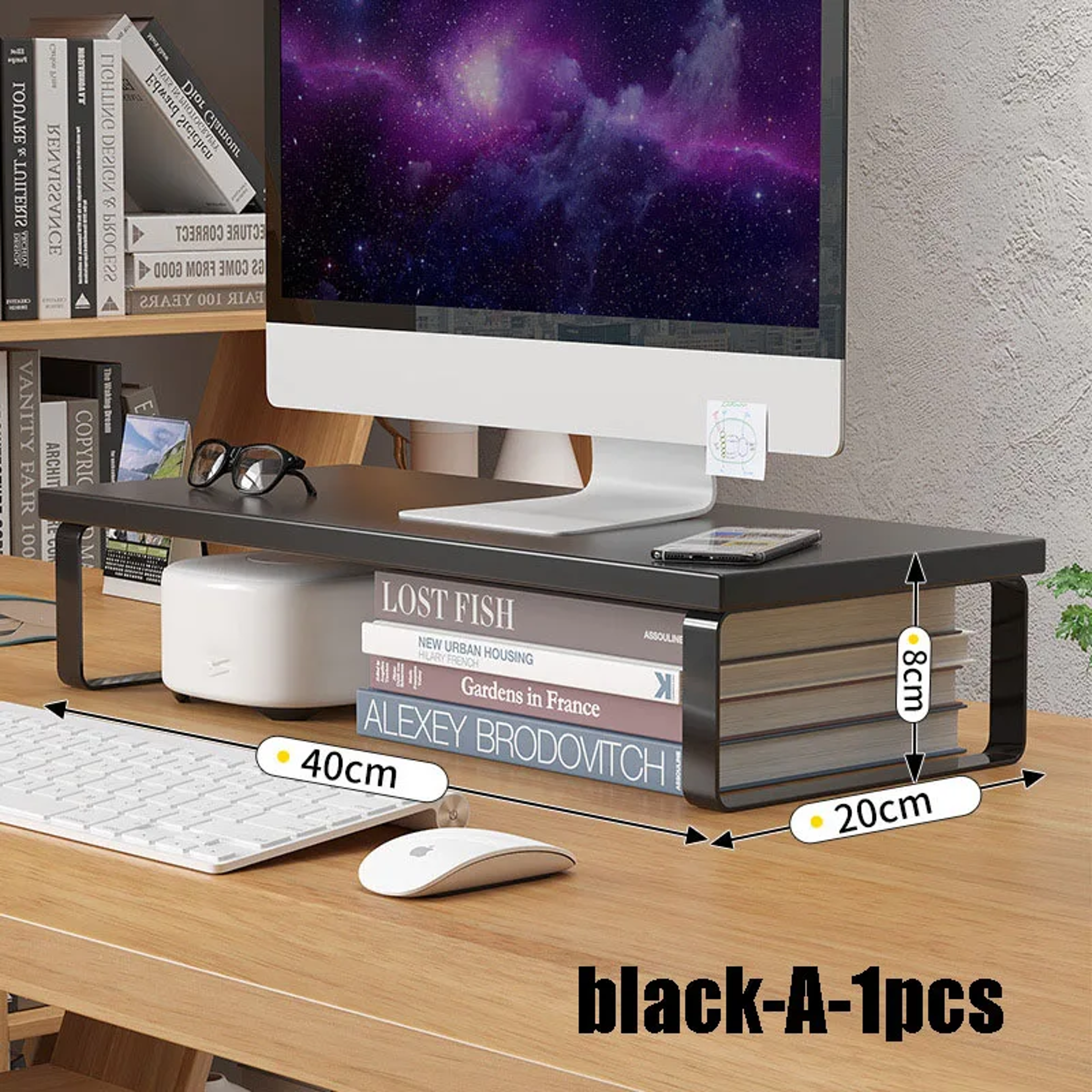 Elevated Notebook Computer Stand Desktop Computer Screen Storage Desktop Elevated Storage Pad For O 3