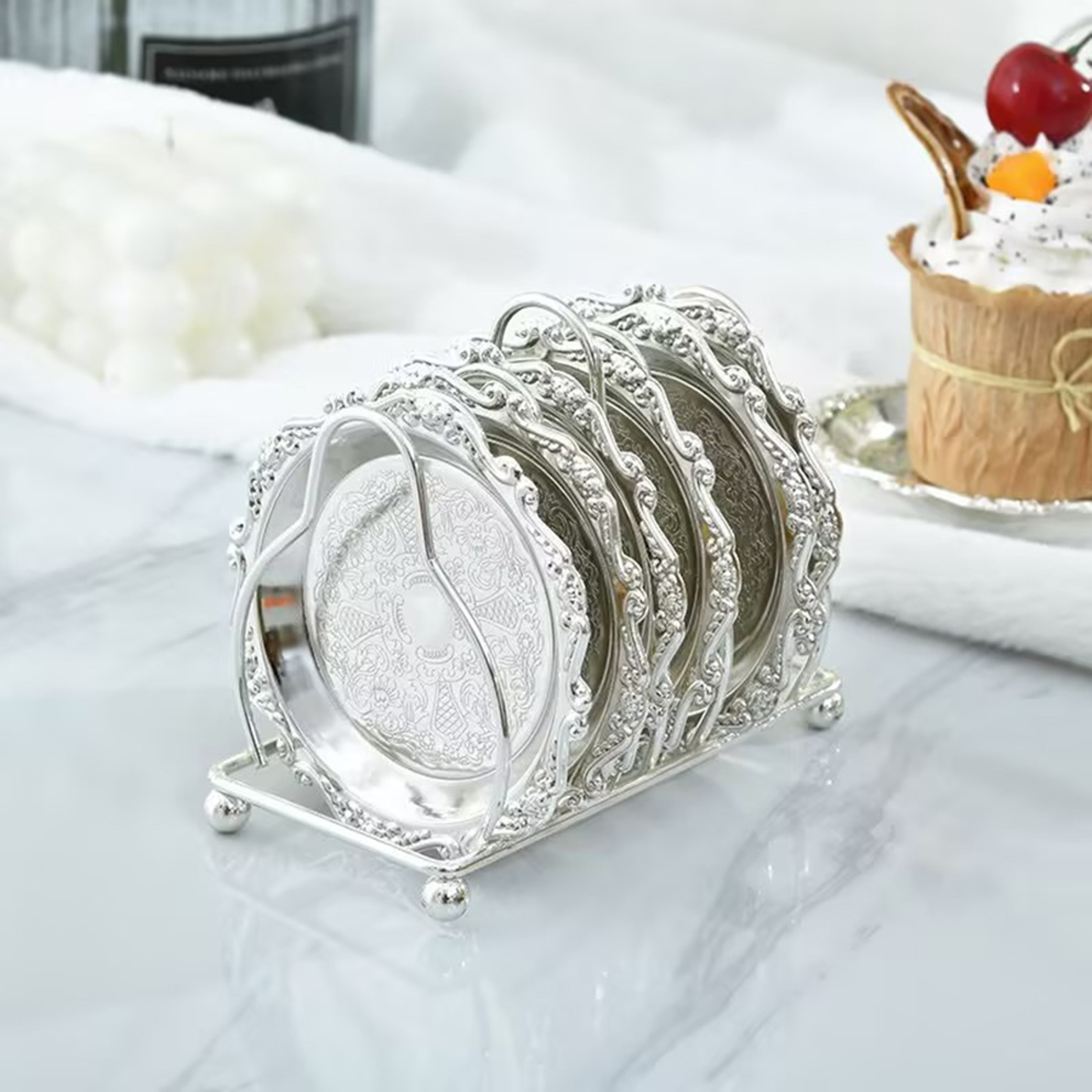 Kitchen Iron Small Dish Rack, Household Gold and Silver Triangular Shelves, Cupboard Dish Storage Draining Shelf – view 2