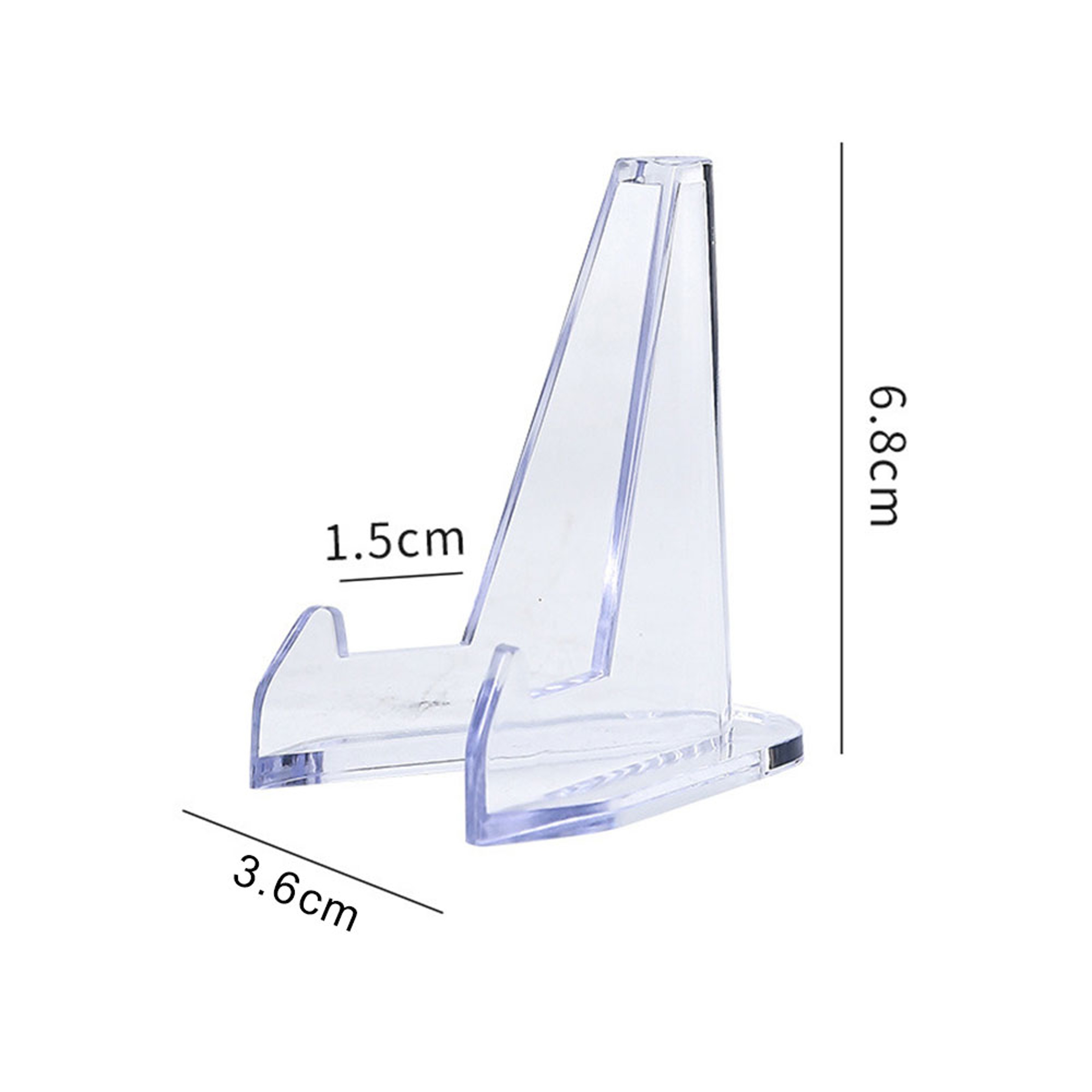 Clear Acrylic Coin Display Stand Holder, Small Easel Rack, Card Support, Commemorative Challenge Coins Capsule Holder – view 9