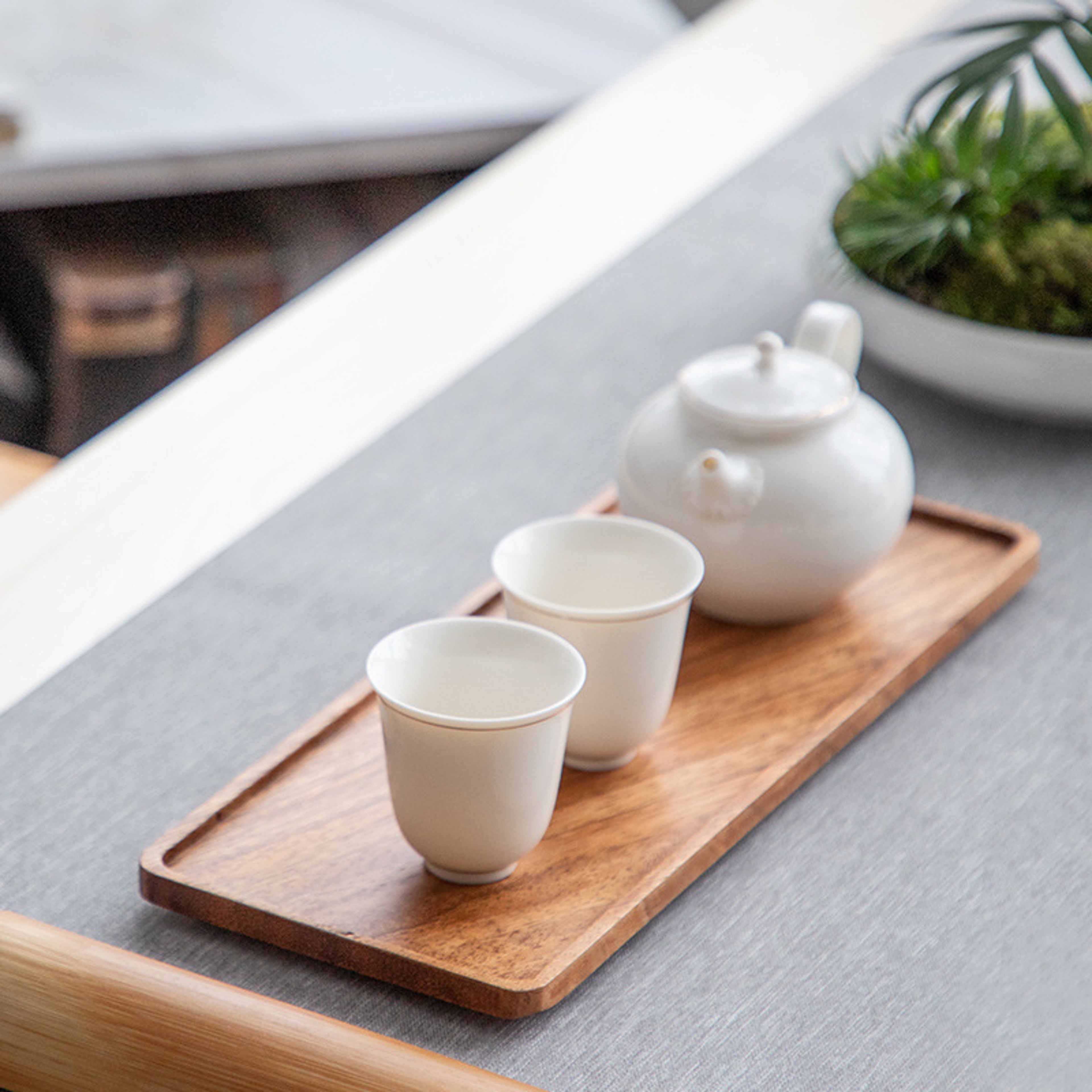 Rectangular Wooden Platters for Food, Long Charcuterie Board, Acacia Wood Serving Tray for Party Home Decor – view 5