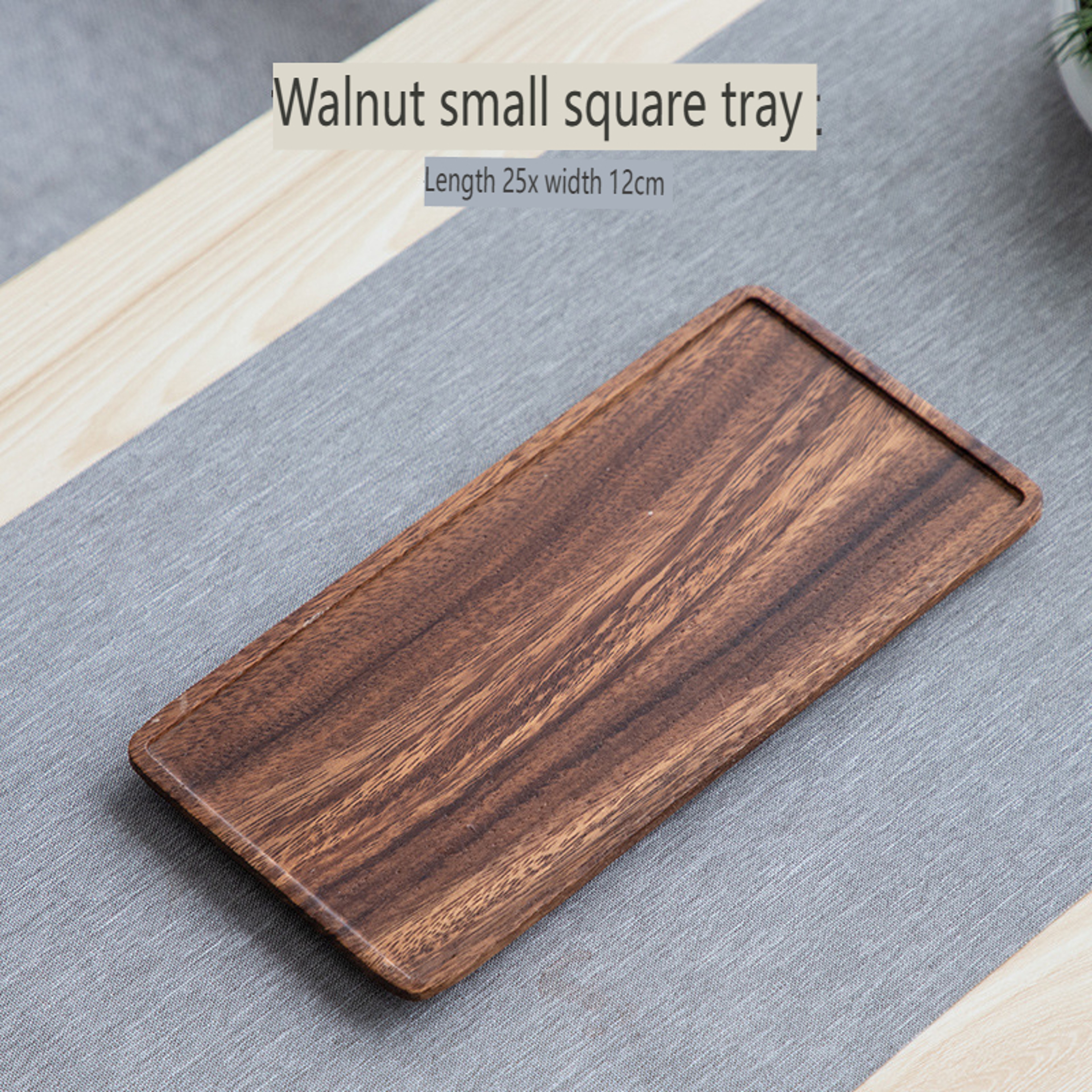 Rectangular Wooden Platters for Food, Long Charcuterie Board, Acacia Wood Serving Tray for Party Home Decor – view 8