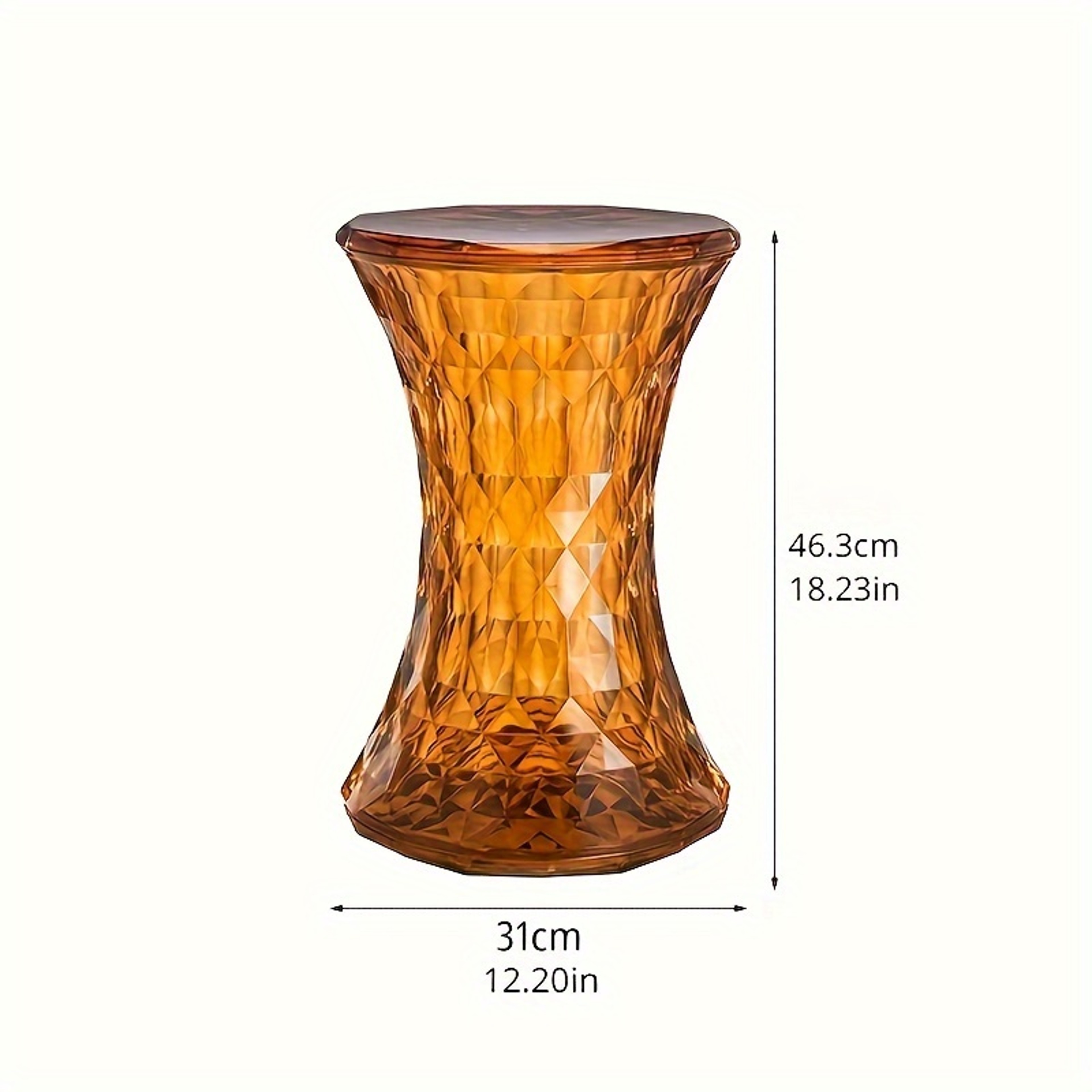 Storage Stool, Luxurious Acrylic Transparent Stool, Multi-purpose Bathroom Stool & Living Room Stool, Modern Decorative – view 3