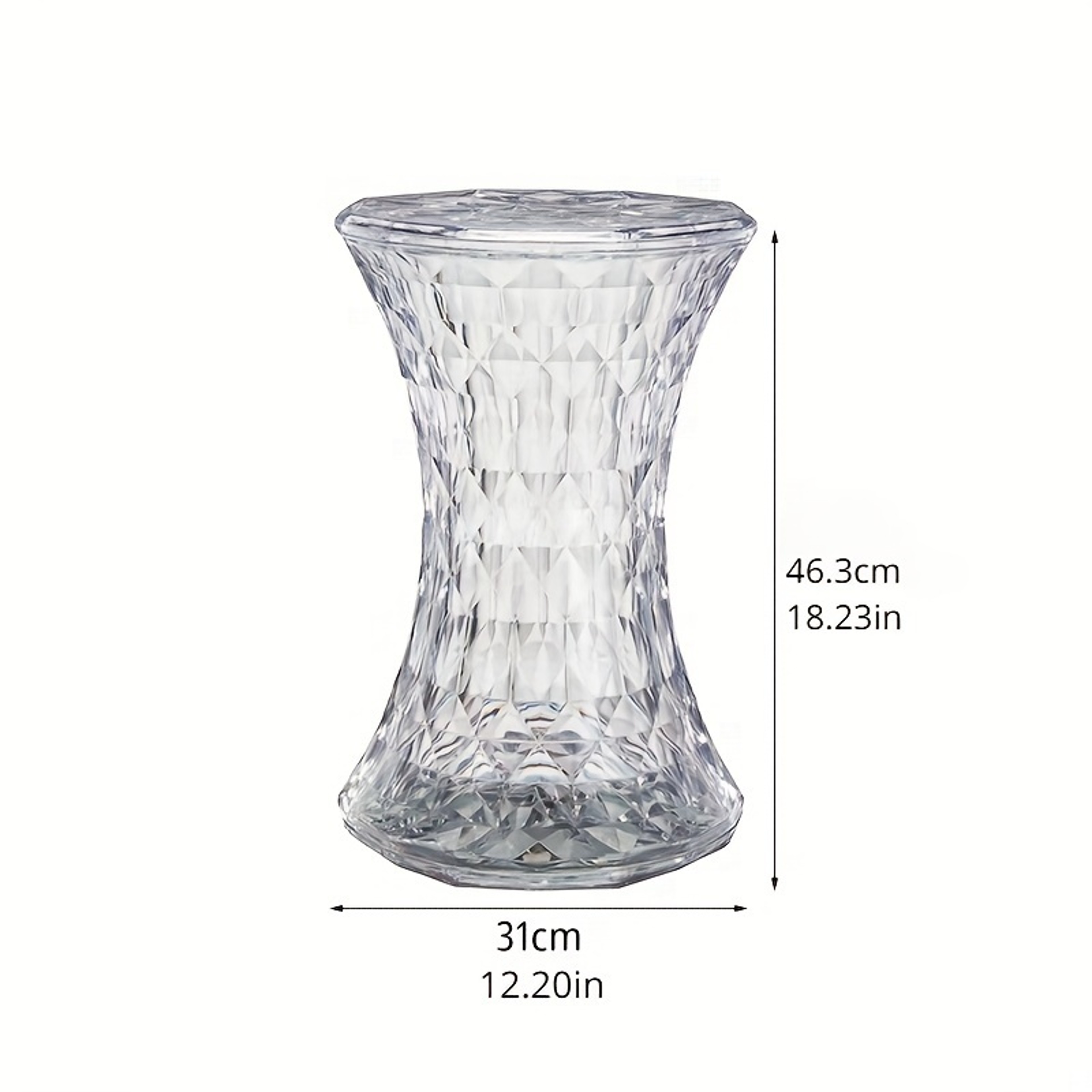 Storage Stool, Luxurious Acrylic Transparent Stool, Multi-purpose Bathroom Stool & Living Room Stool, Modern Decorative – view 8