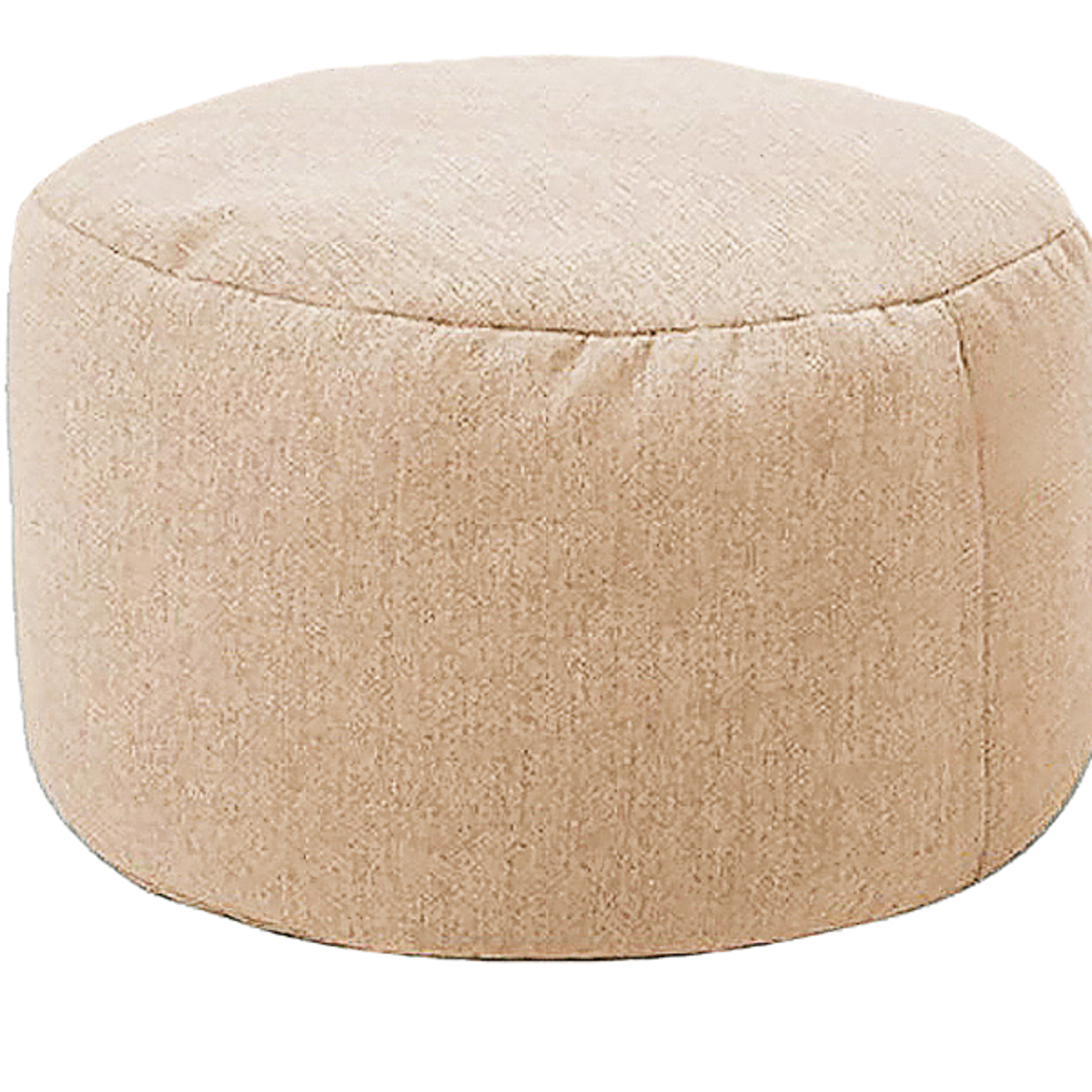 Round Stool Linen Bean Bag Ottoman Filling Beanbag Pouf Footstool Tatami Futon Puff for Living R