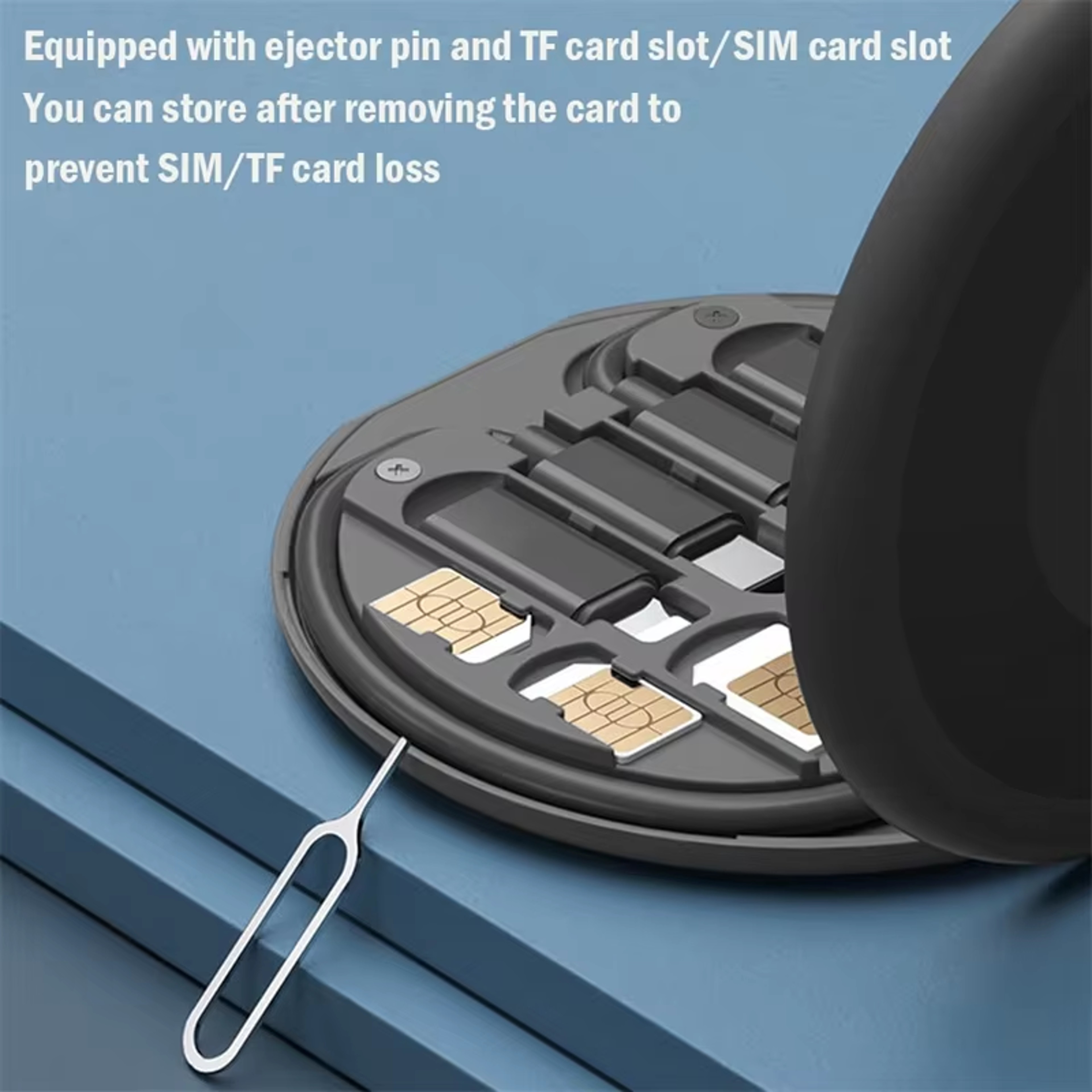 Portable Multifunctional Data Cable Storage Box Fast Charging Mobile Phone Holder Multi Head Adapto 2