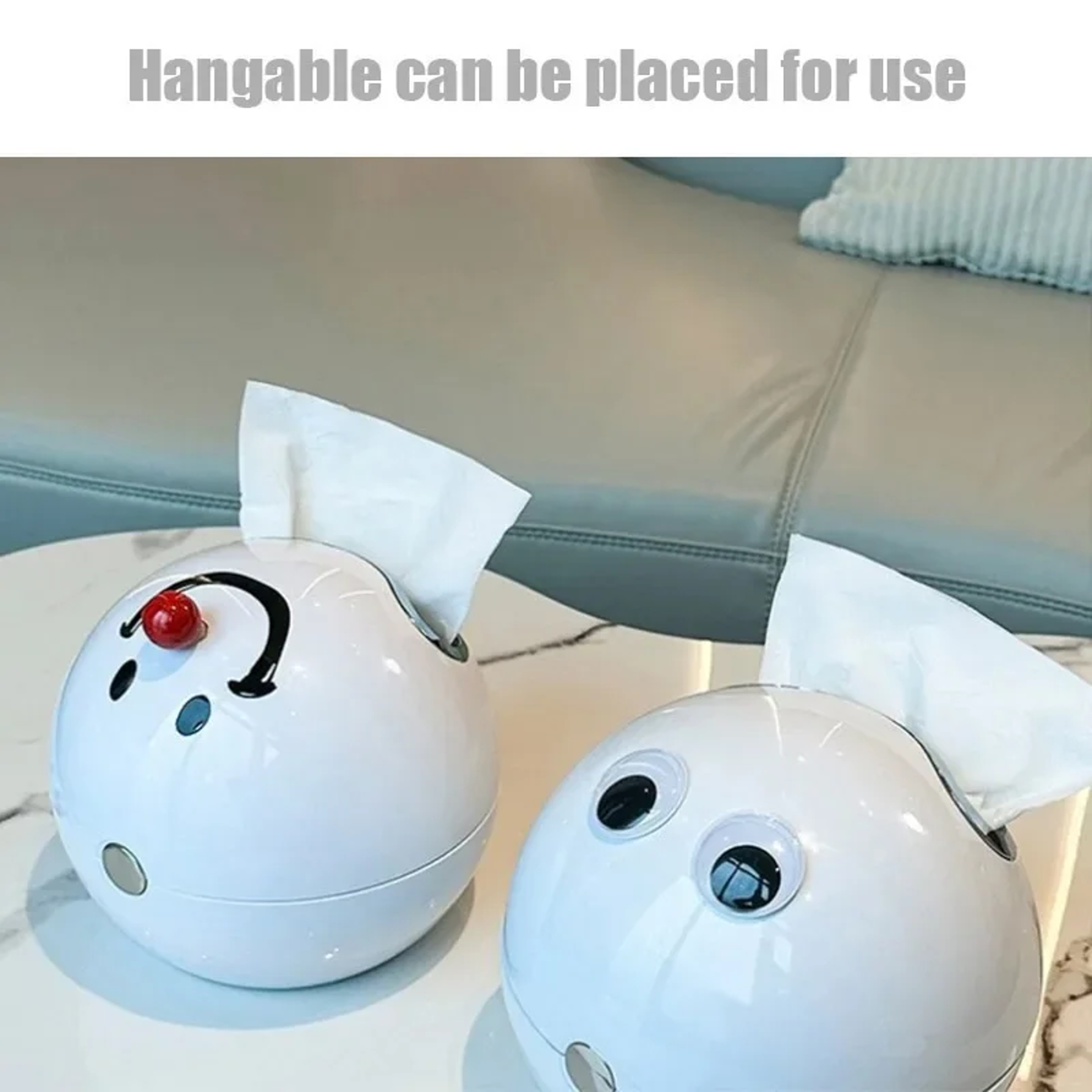 Creative Smiling Face Toilet Paper Box Wall Mounted No Punching Waterproof Suction Tissue Holder Fo 3