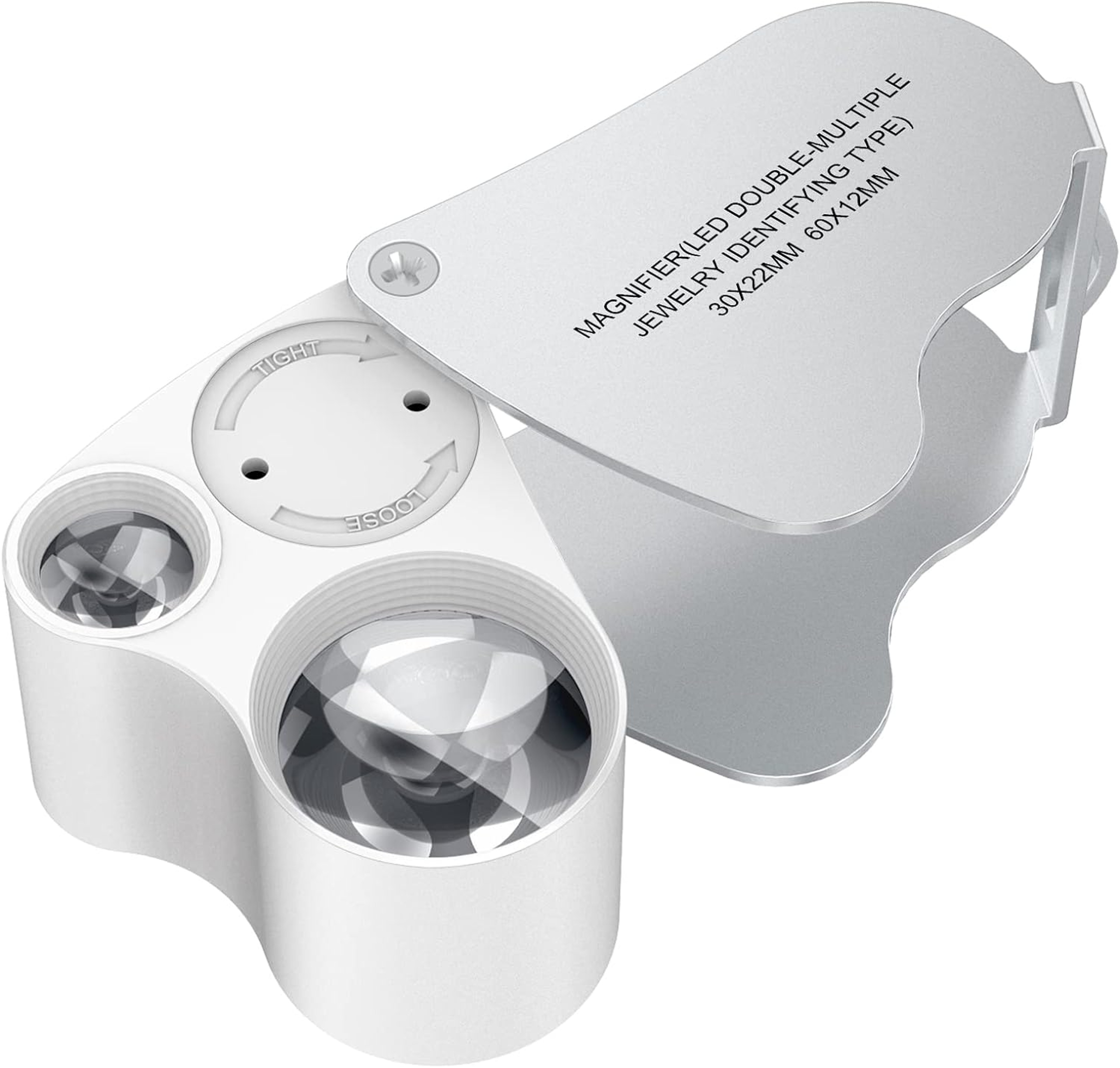 Jewellery Magnifier with Lights, Magnification Magnifying Glass, Portable Pocket Magnifier for Reading – view 1