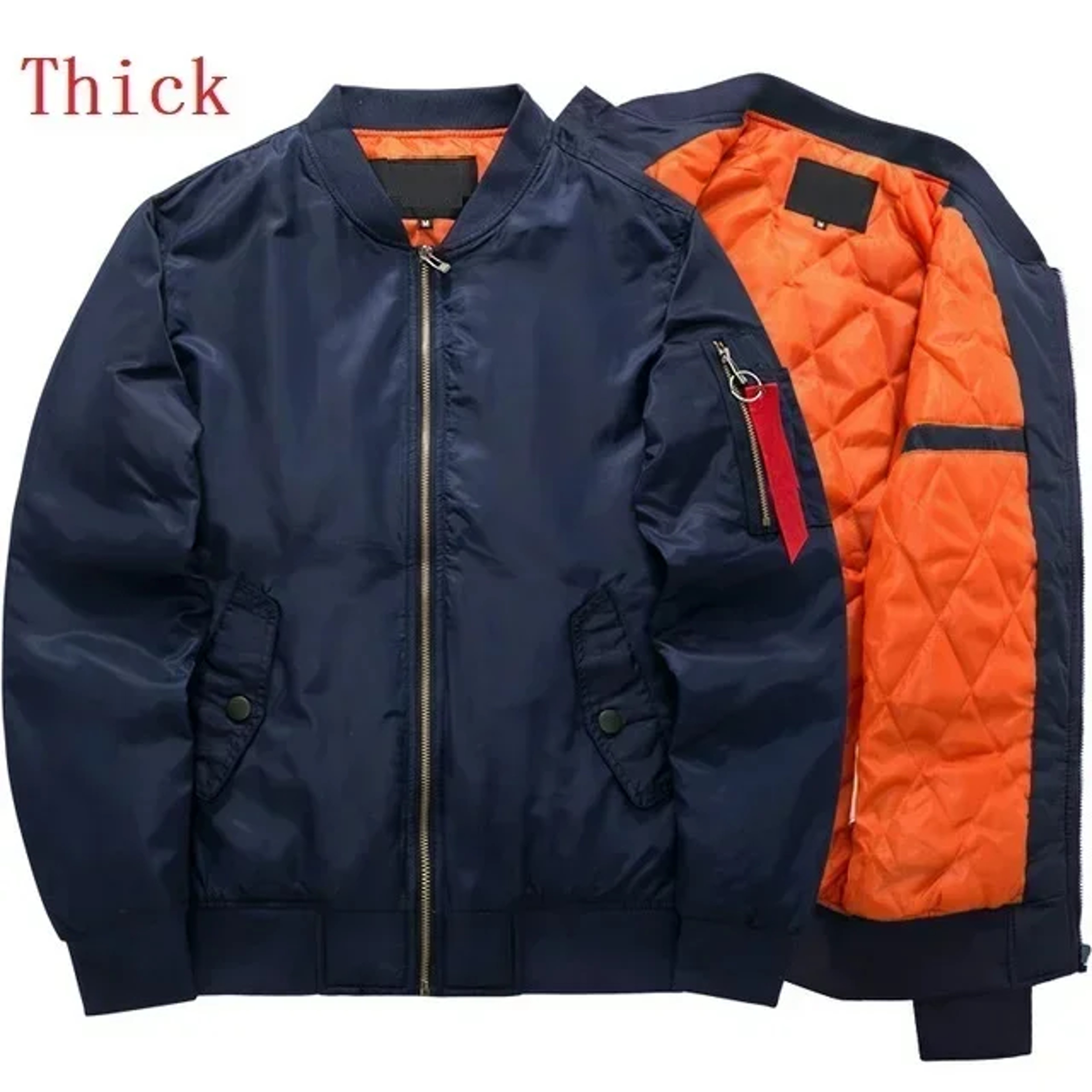 Men Windproof Baseball Jacket Thickened Outdoor Casual Suit Lightweight Fall  Winter Windbreaker Fo
