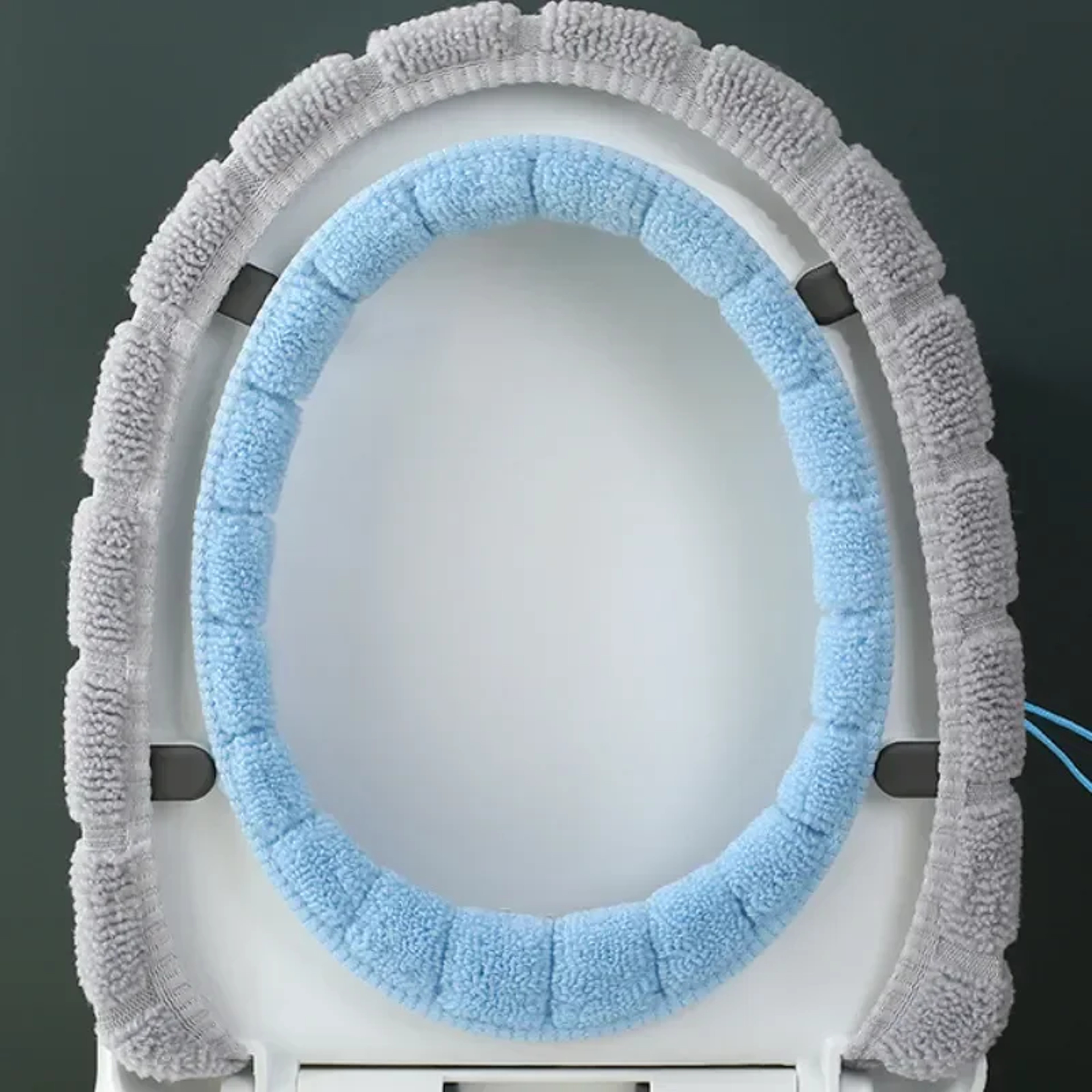 Winter Bathroom Cushion Warm Toilet Seat Cover Mat Soft Washable Toilet Pad With Handle Thicker Too 3