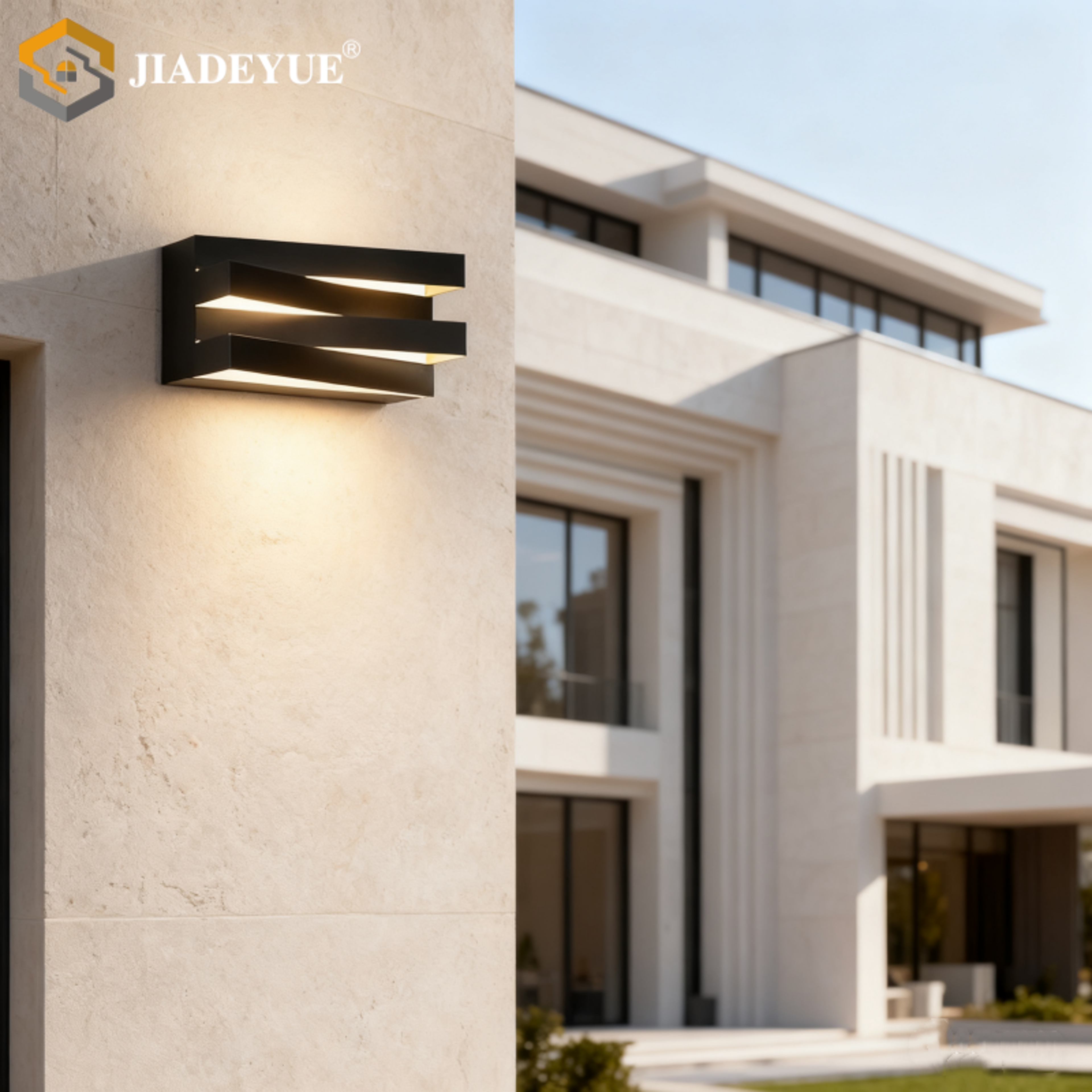 Modern Outdoor Square Wall Lamp LED Villa Garden Light Porch Bedroom  Walkway Lighting Stylish Outd