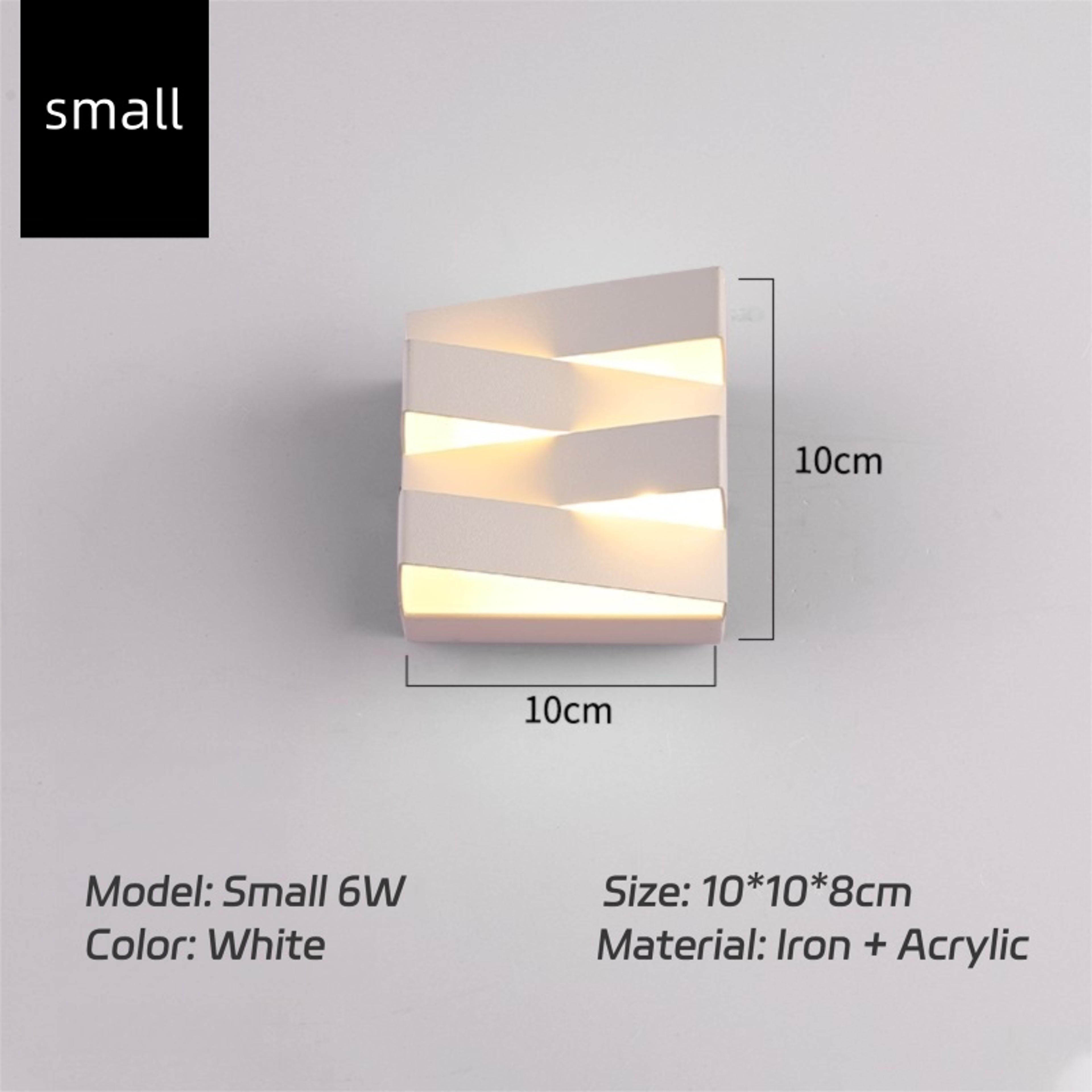 Modern Outdoor Square Wall Lamp LED Villa Garden Light Porch Bedroom  Walkway Lighting Stylish Outd